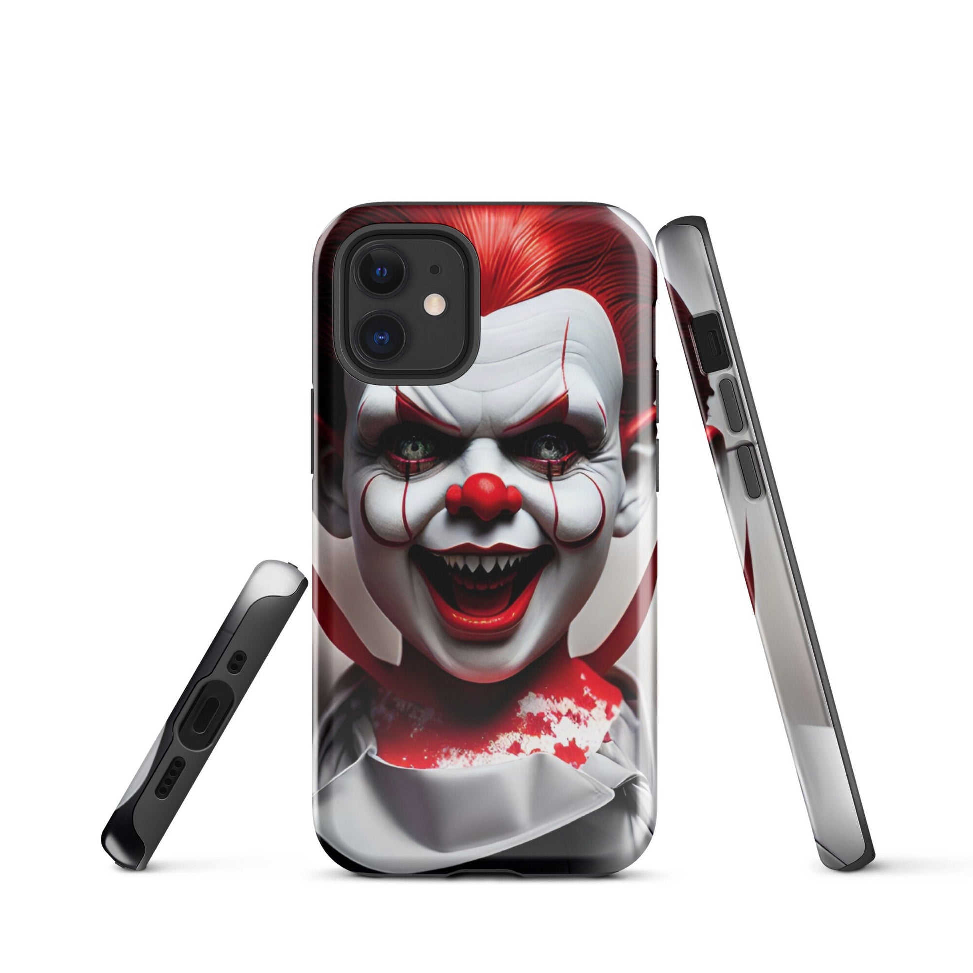 Tough Case for iPhone®, Scaru phone case, Clown phone case, Horror phone case, iphone 14, iphone 13, iphone 12, iphone graphic