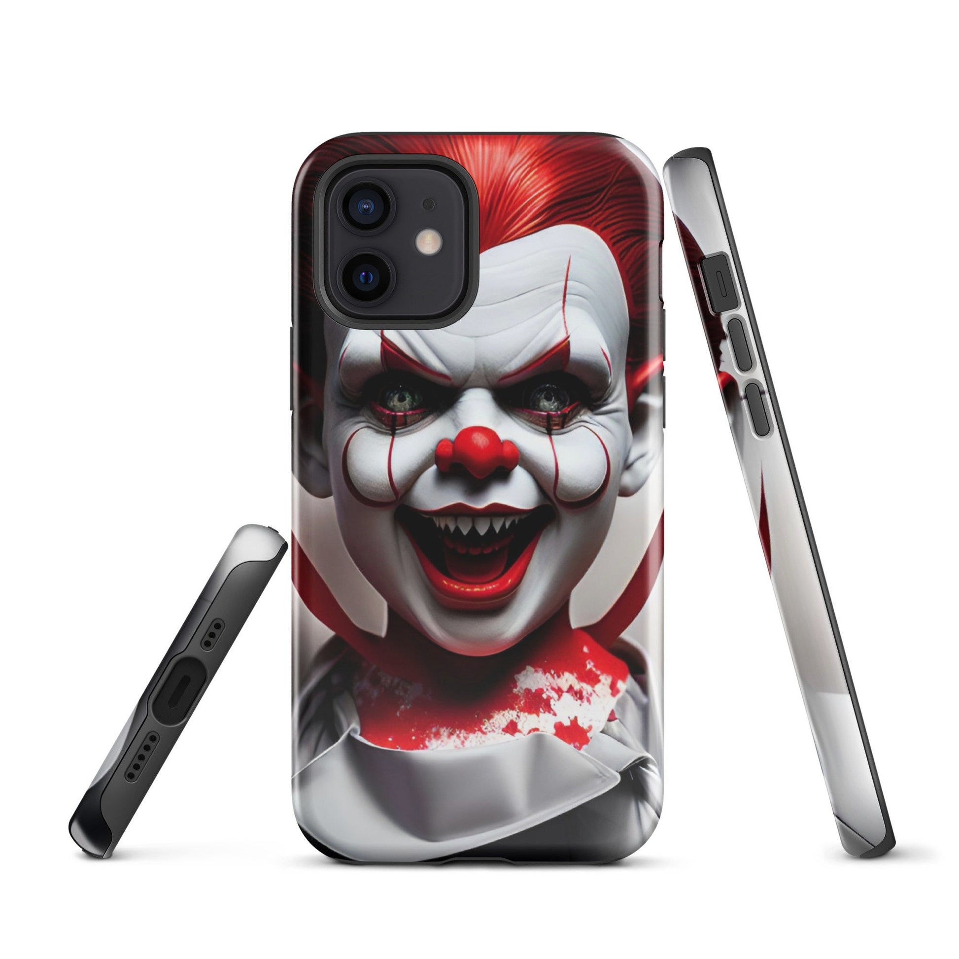 Tough Case for iPhone®, Scaru phone case, Clown phone case, Horror phone case, iphone 14, iphone 13, iphone 12, iphone graphic