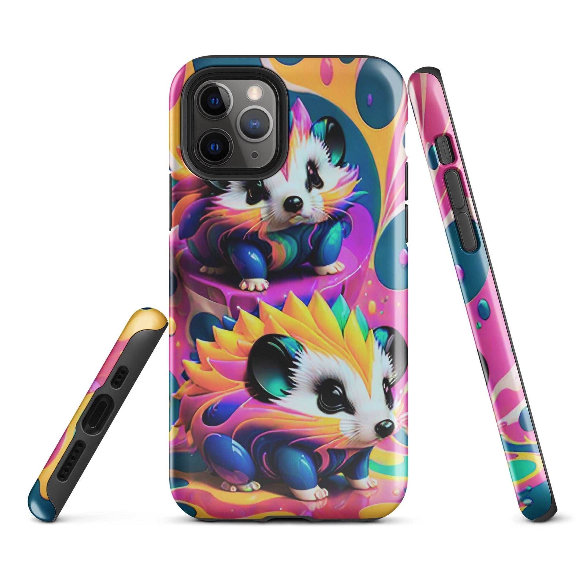 Tough Case for iPhone®, Hedgehog Phone case, Iphone cute case, Cute phone case, animal phone case, phone case animal design, adorable phone