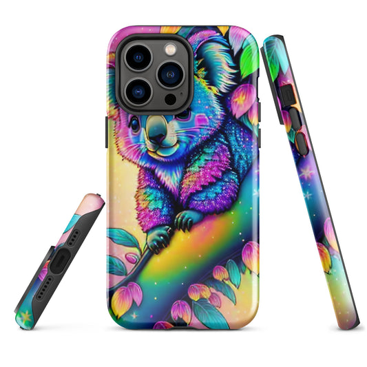 Tough Case for iPhone®, koala bear phone case, animal phone case, cute phone case, art phone case, girls phone case, iphone 14, iphone 13,