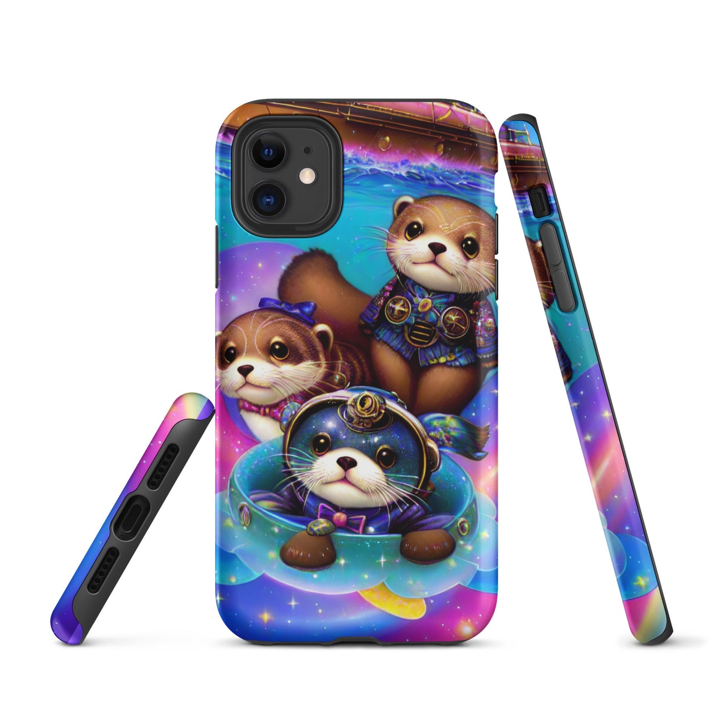 Tough Case for iPhone®, Sea otter case, Animal phone case, Cute Girls phone case, iphone 14, iphone 13, iphone 12, iphone cell phone case