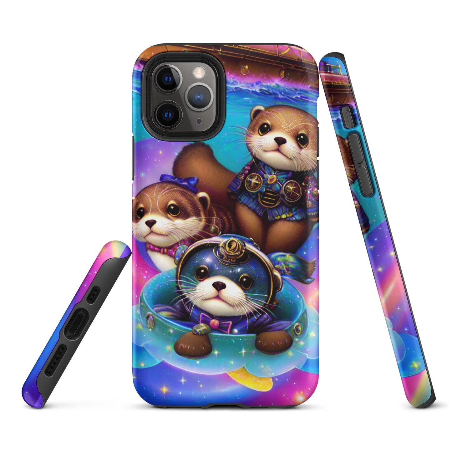 Tough Case for iPhone®, Sea otter case, Animal phone case, Cute Girls phone case, iphone 14, iphone 13, iphone 12, iphone cell phone case