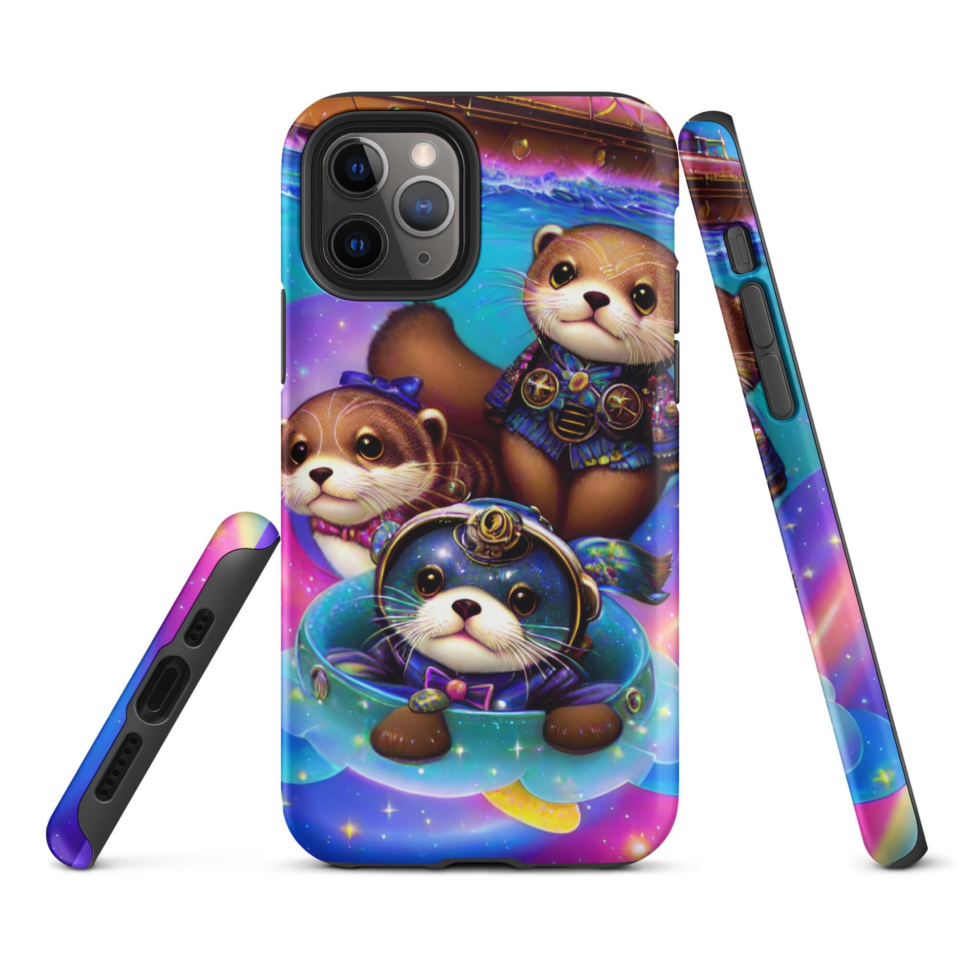Tough Case for iPhone®, Sea otter case, Animal phone case, Cute Girls phone case, iphone 14, iphone 13, iphone 12, iphone cell phone case