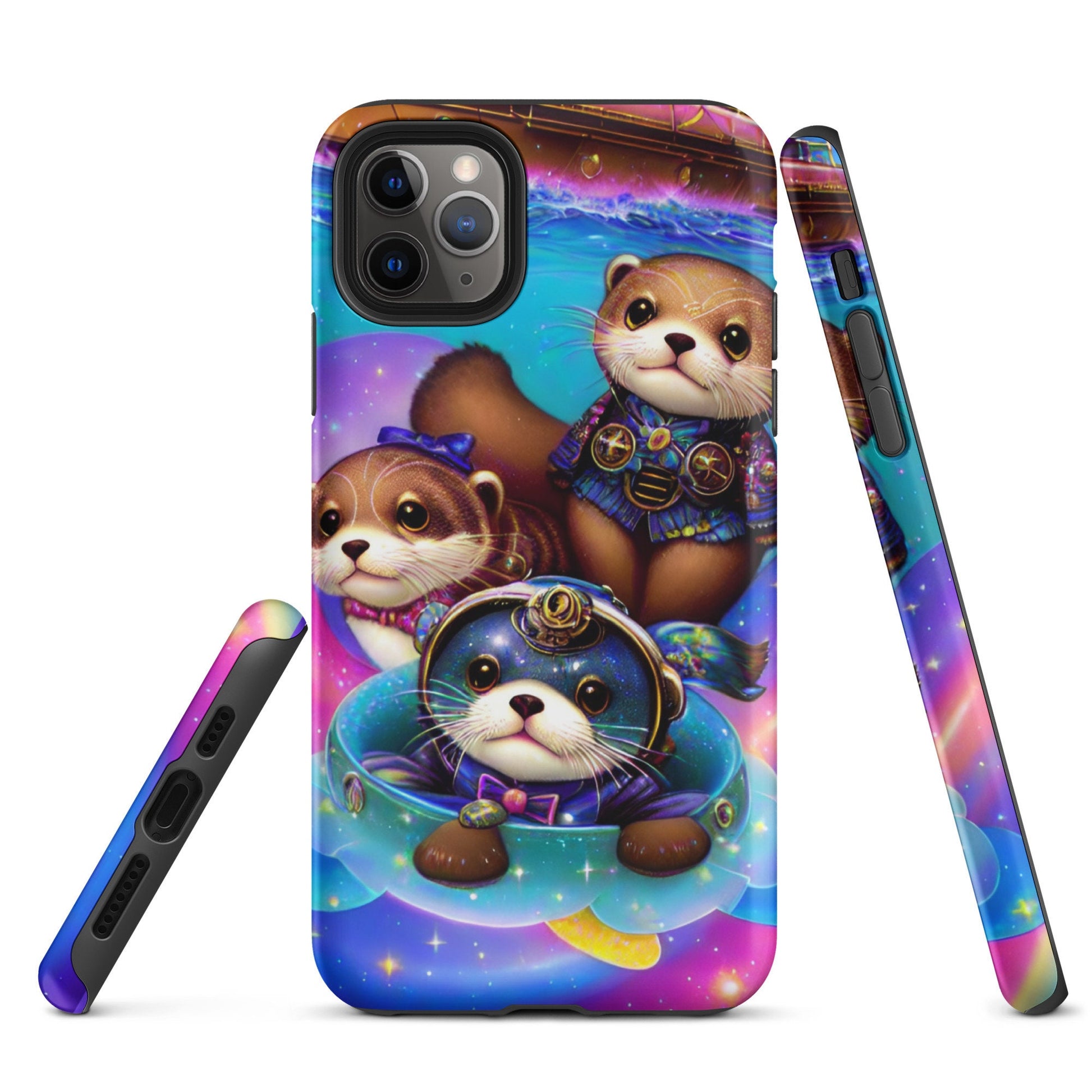 Tough Case for iPhone®, Sea otter case, Animal phone case, Cute Girls phone case, iphone 14, iphone 13, iphone 12, iphone cell phone case