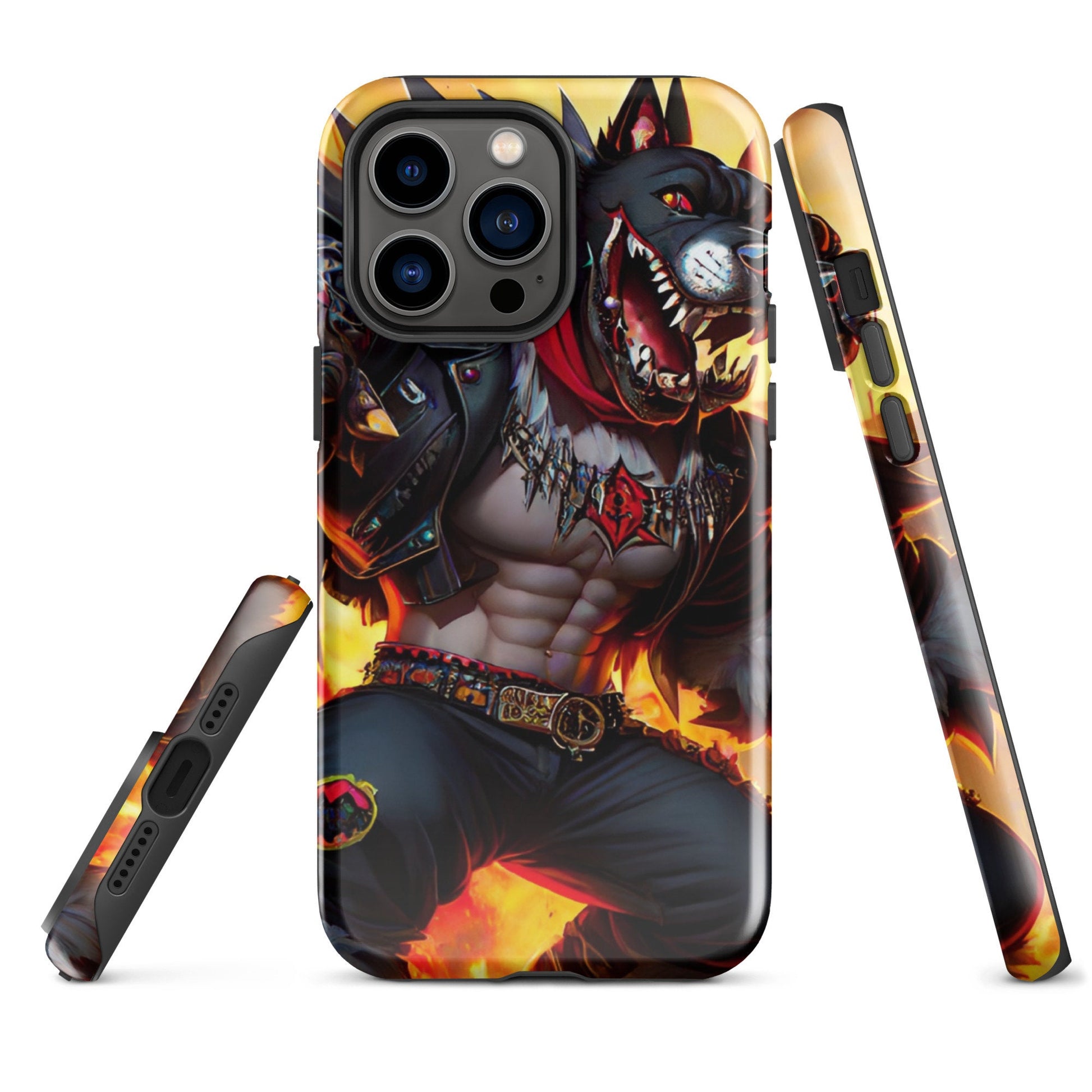 Tough Case for iPhone®, Dog Phone Case, Animated phone case, Cool phone case, Men&#39;s phone case, comic phone case, iphone cell phone cover