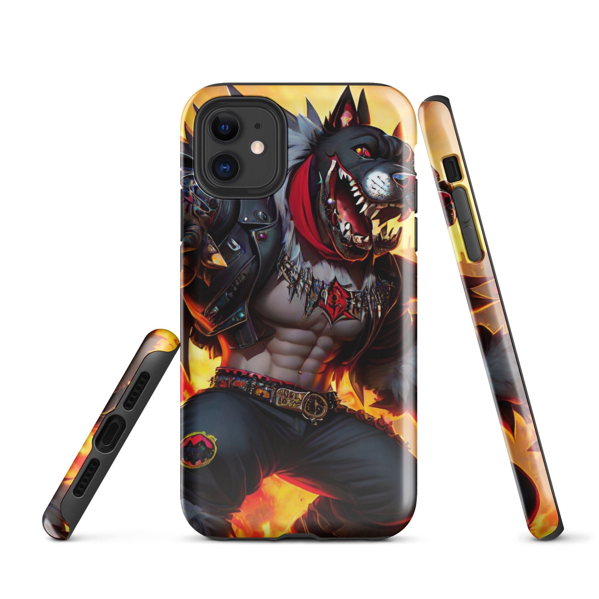 Tough Case for iPhone®, Dog Phone Case, Animated phone case, Cool phone case, Men&#39;s phone case, comic phone case, iphone cell phone cover