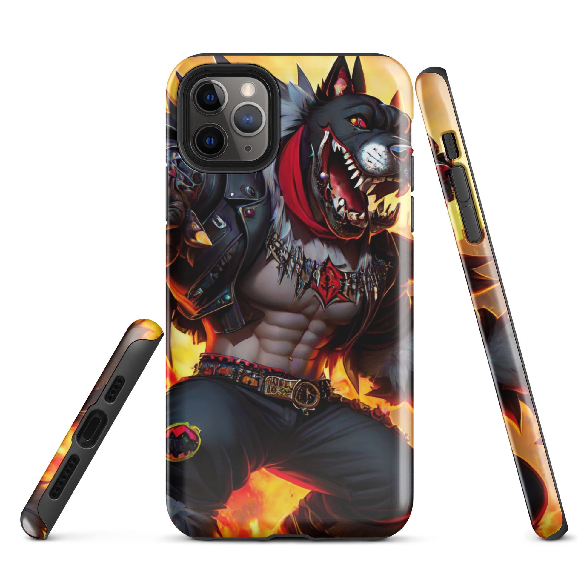 Tough Case for iPhone®, Dog Phone Case, Animated phone case, Cool phone case, Men&#39;s phone case, comic phone case, iphone cell phone cover