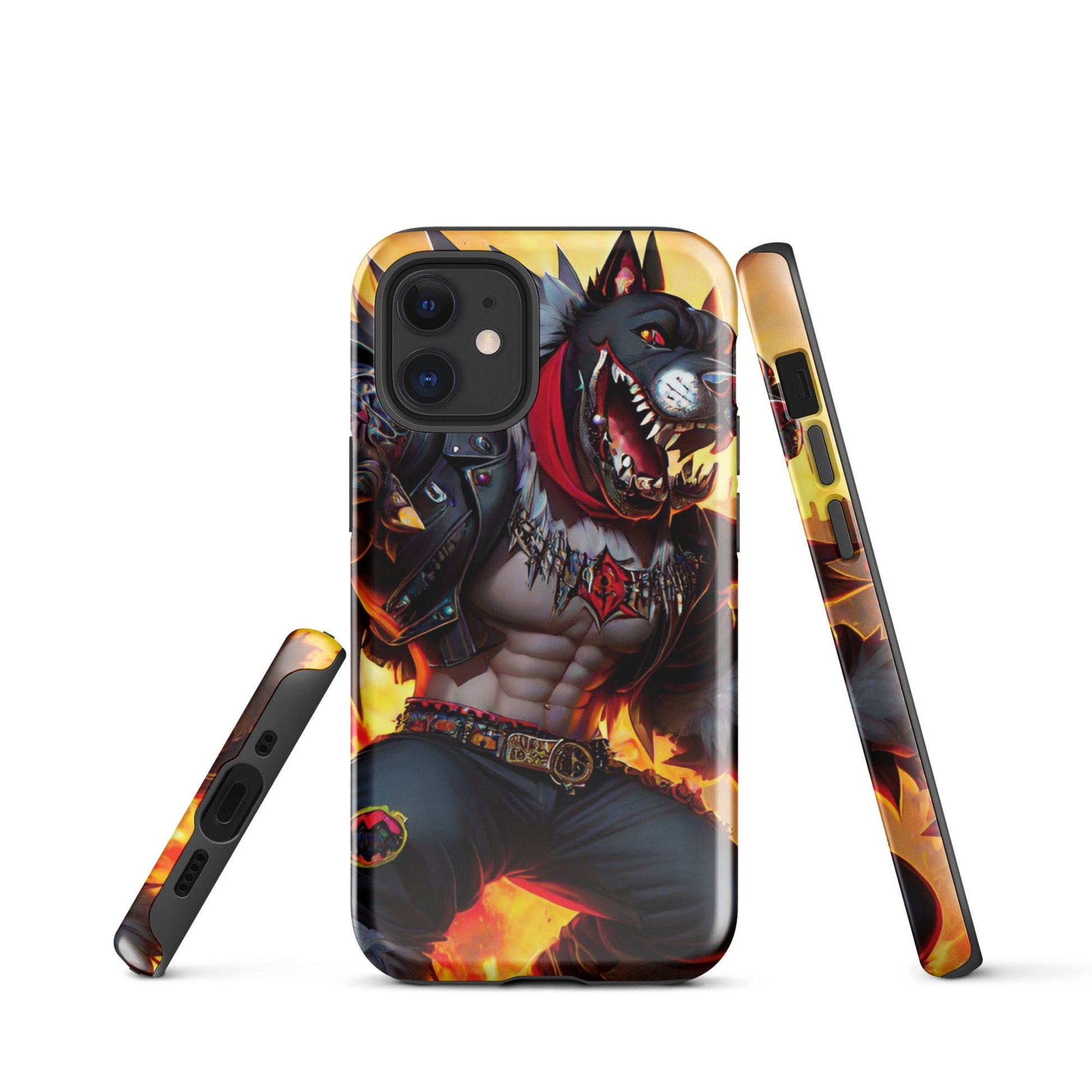 Tough Case for iPhone®, Dog Phone Case, Animated phone case, Cool phone case, Men&#39;s phone case, comic phone case, iphone cell phone cover