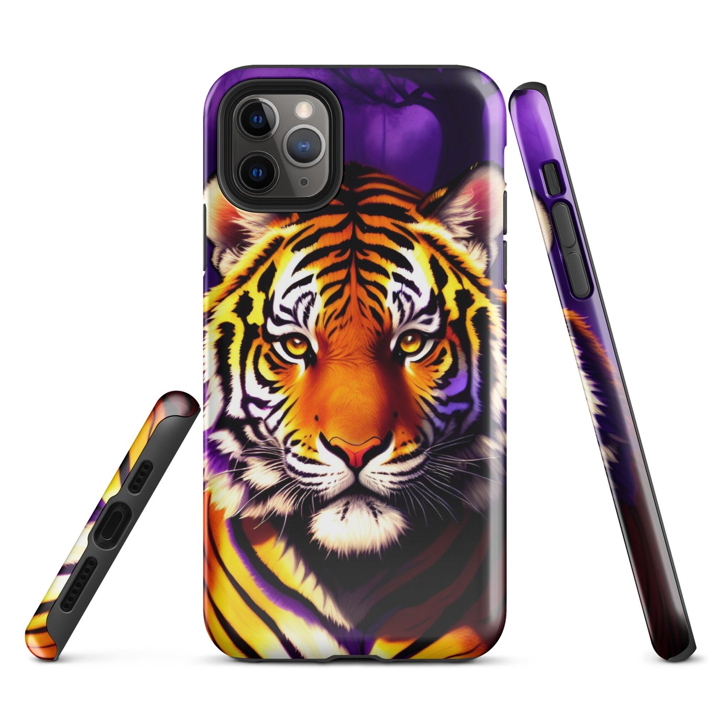Tough Case for iPhone®, iphone case, Art phone case, Animal phone case, Tiger phone case. iphone 14, iphone 13, iphone 12, iphone 11, phone