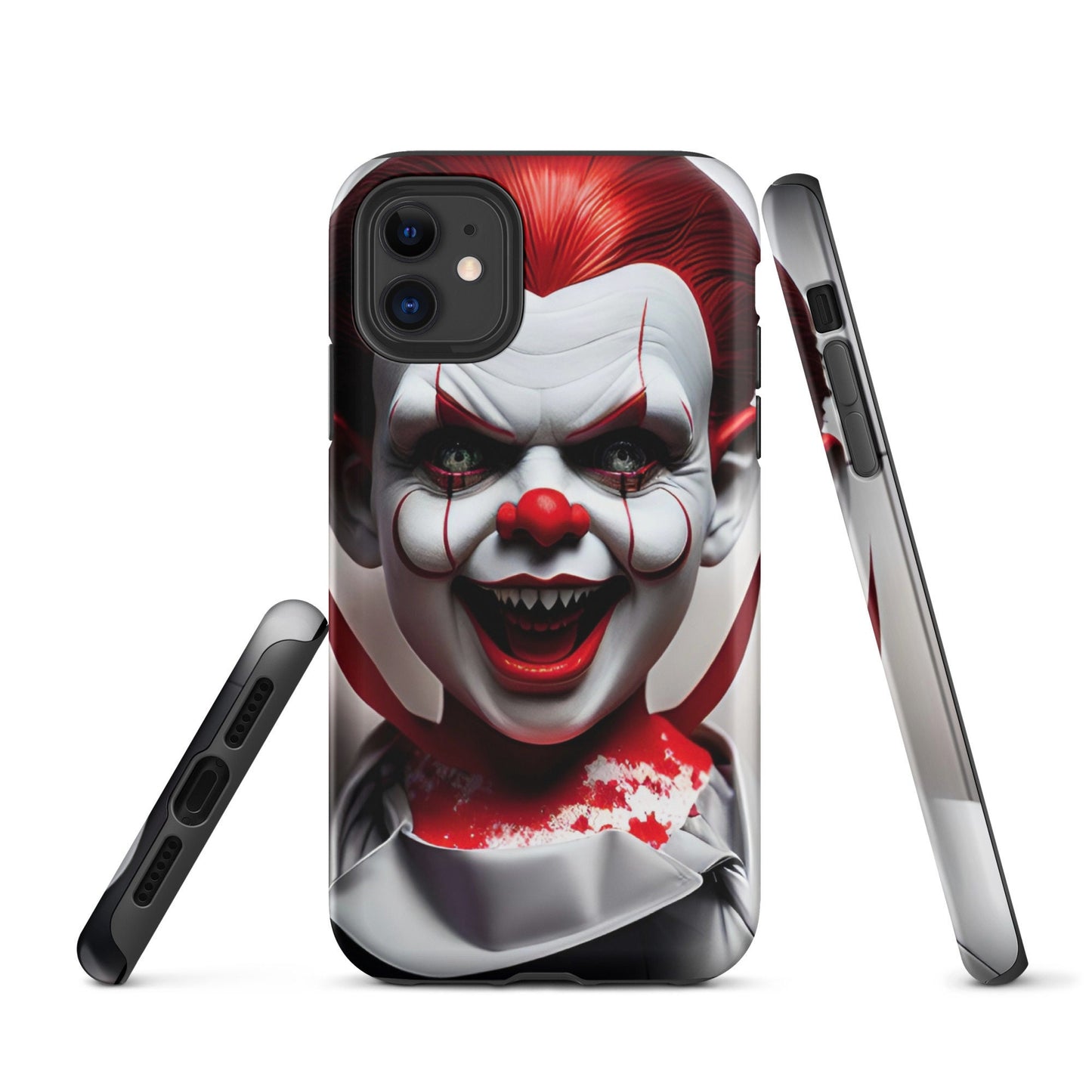 Tough Case for iPhone®, Scaru phone case, Clown phone case, Horror phone case, iphone 14, iphone 13, iphone 12, iphone graphic
