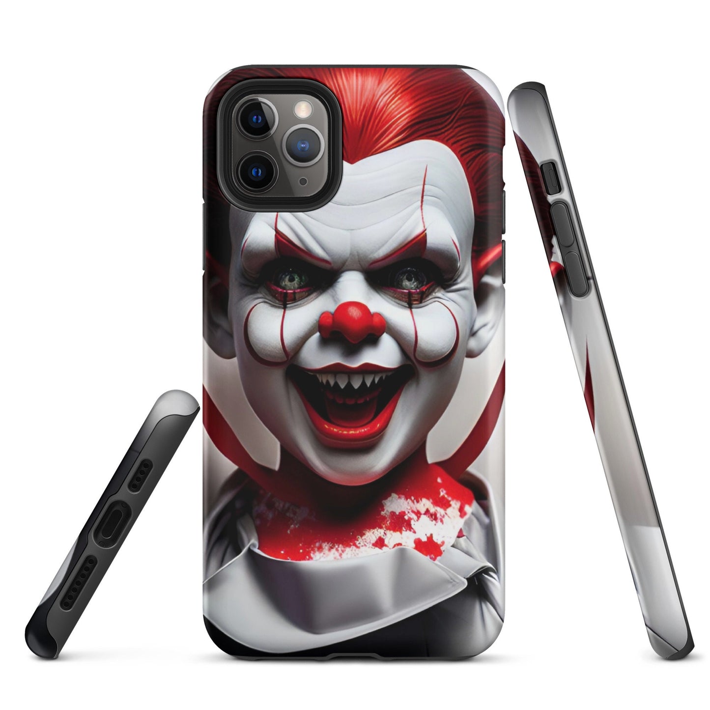 Tough Case for iPhone®, Scaru phone case, Clown phone case, Horror phone case, iphone 14, iphone 13, iphone 12, iphone graphic