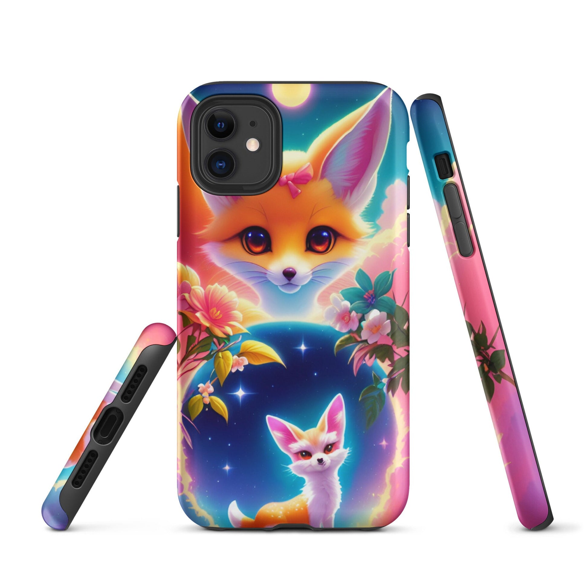 Tough Case for iPhone®, Fox phone case, Cute phone case, Animal phone case, iphone cover, iphone 14, iphone 13, iphone 12, art phone case,