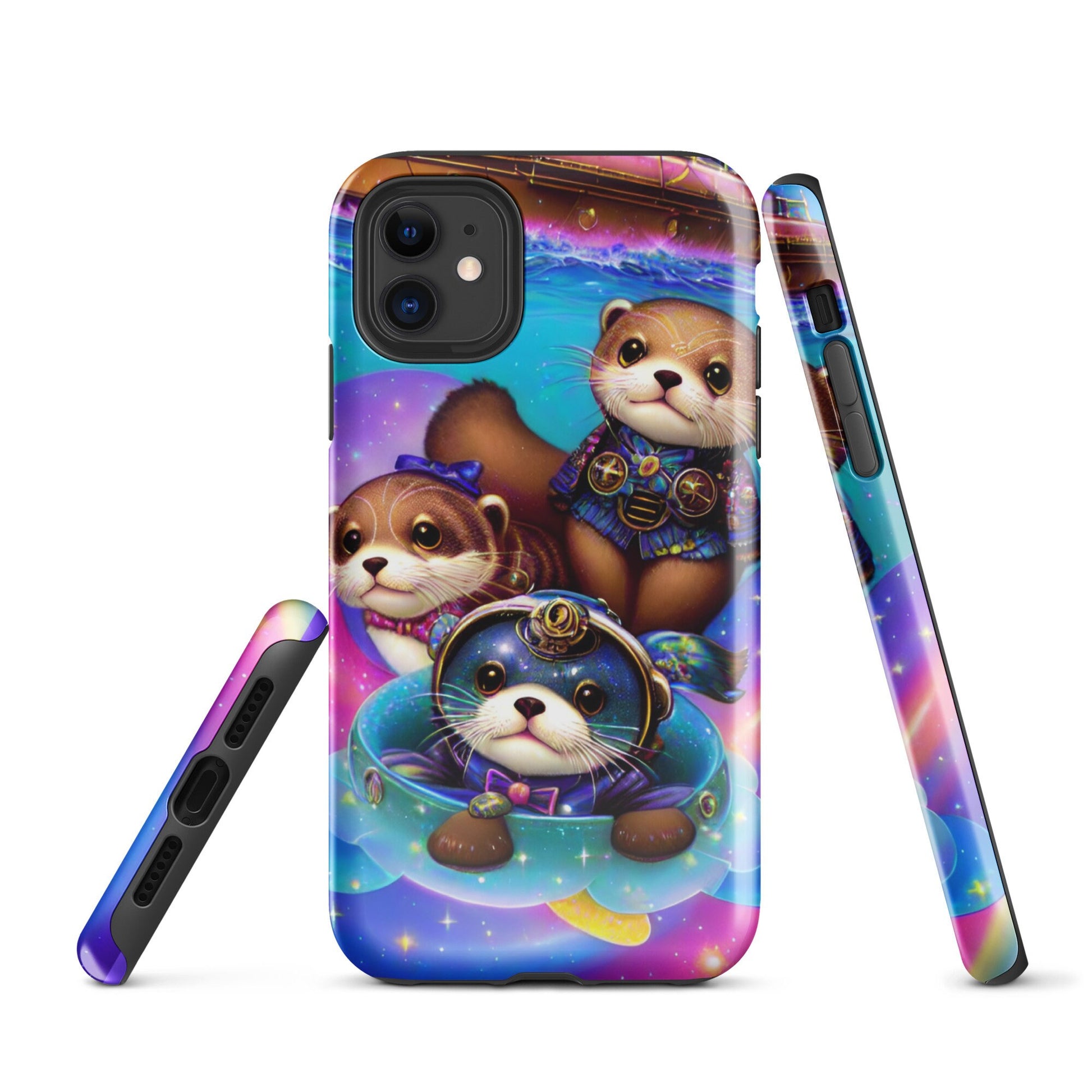 Tough Case for iPhone®, Sea otter case, Animal phone case, Cute Girls phone case, iphone 14, iphone 13, iphone 12, iphone cell phone case