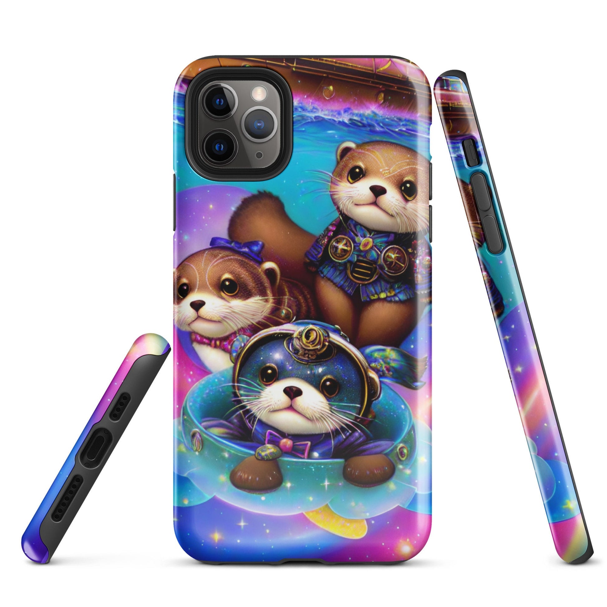Tough Case for iPhone®, Sea otter case, Animal phone case, Cute Girls phone case, iphone 14, iphone 13, iphone 12, iphone cell phone case
