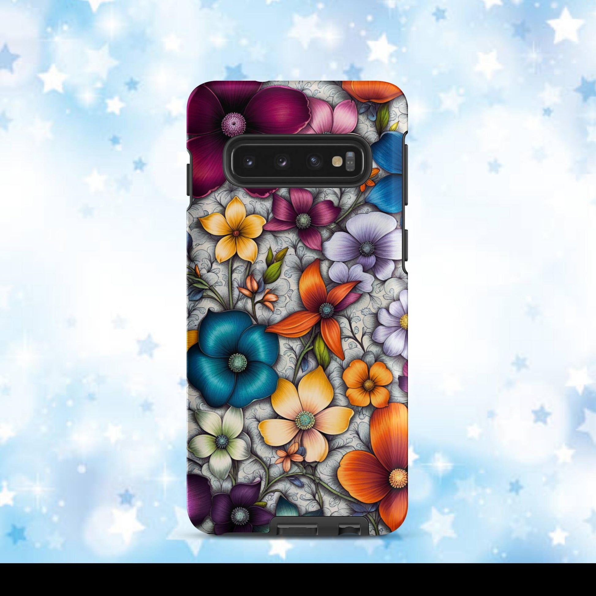 Women&#39;s cell phone case, Flower phone case, Girls phone case, halloween case, Tough case for Samsung®
