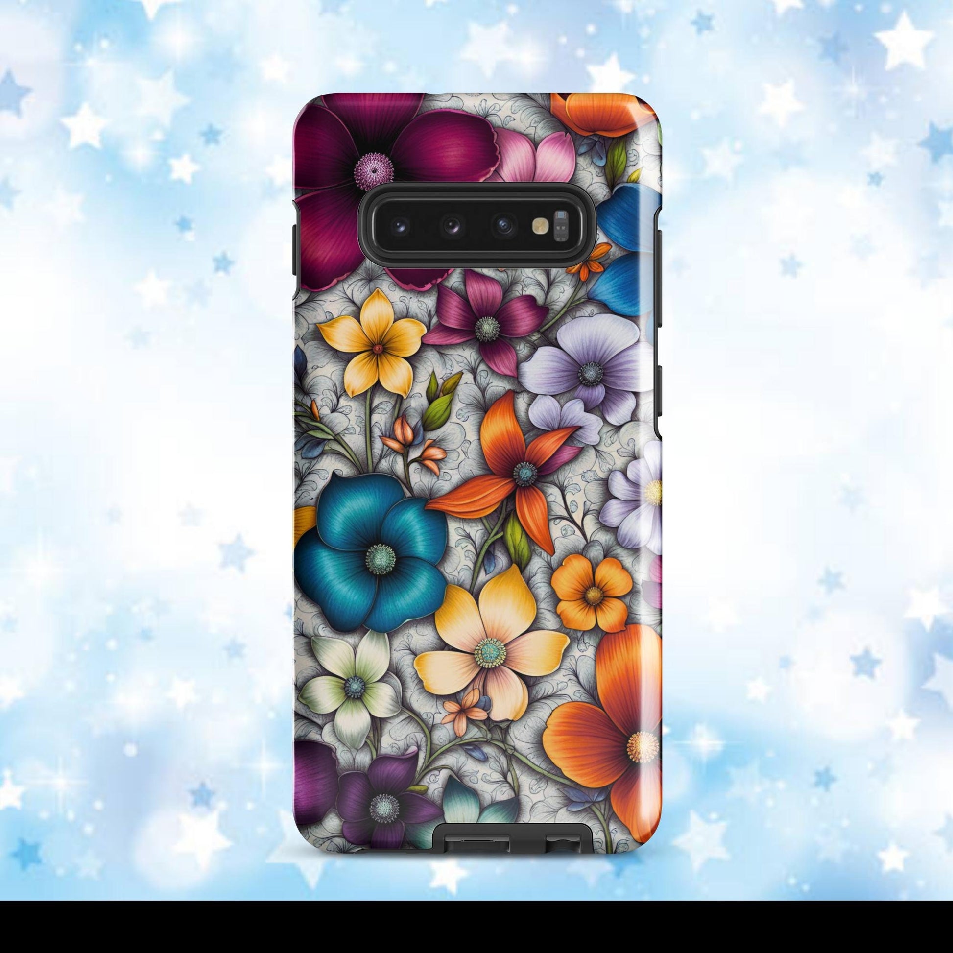 Women&#39;s cell phone case, Flower phone case, Girls phone case, halloween case, Tough case for Samsung®