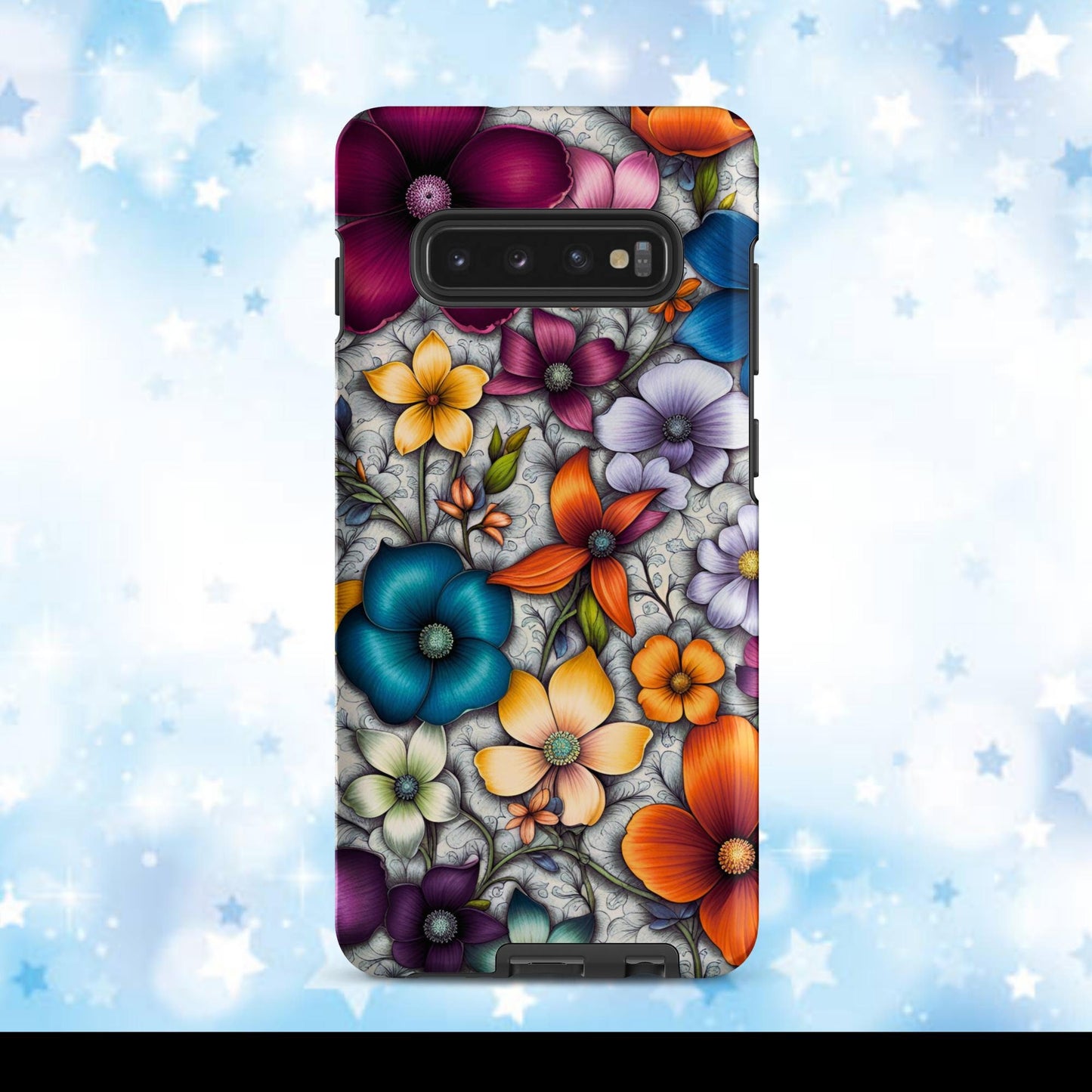 Women&#39;s cell phone case, Flower phone case, Girls phone case, halloween case, Tough case for Samsung®