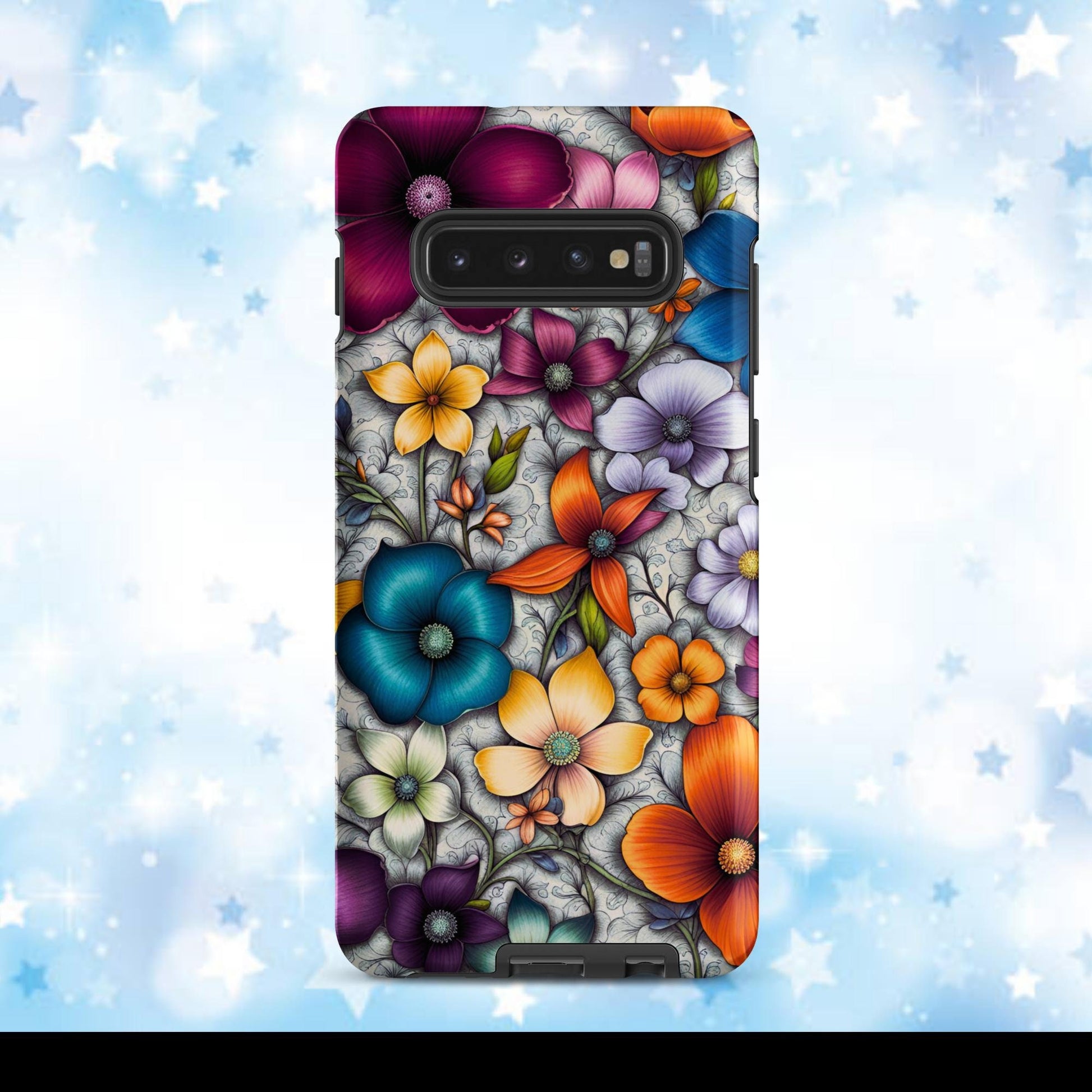 Women&#39;s cell phone case, Flower phone case, Girls phone case, halloween case, Tough case for Samsung®