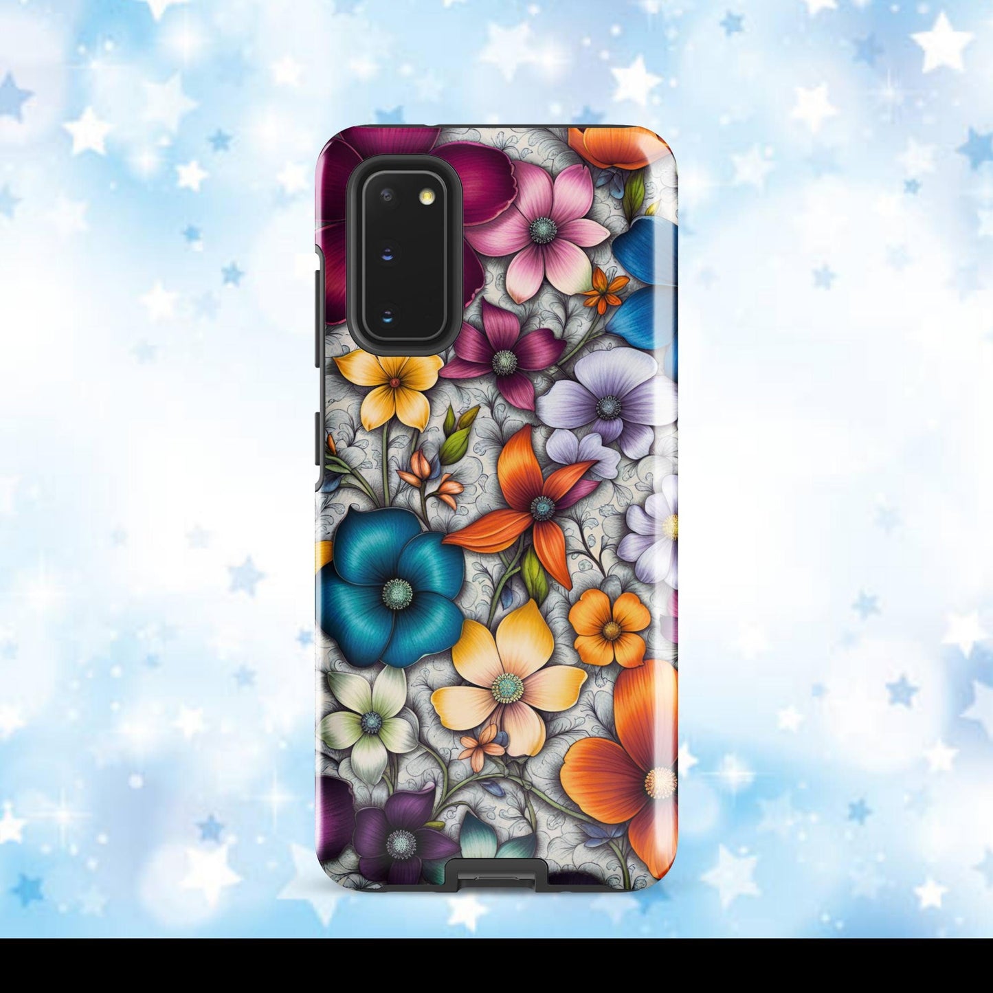 Women&#39;s cell phone case, Flower phone case, Girls phone case, halloween case, Tough case for Samsung®