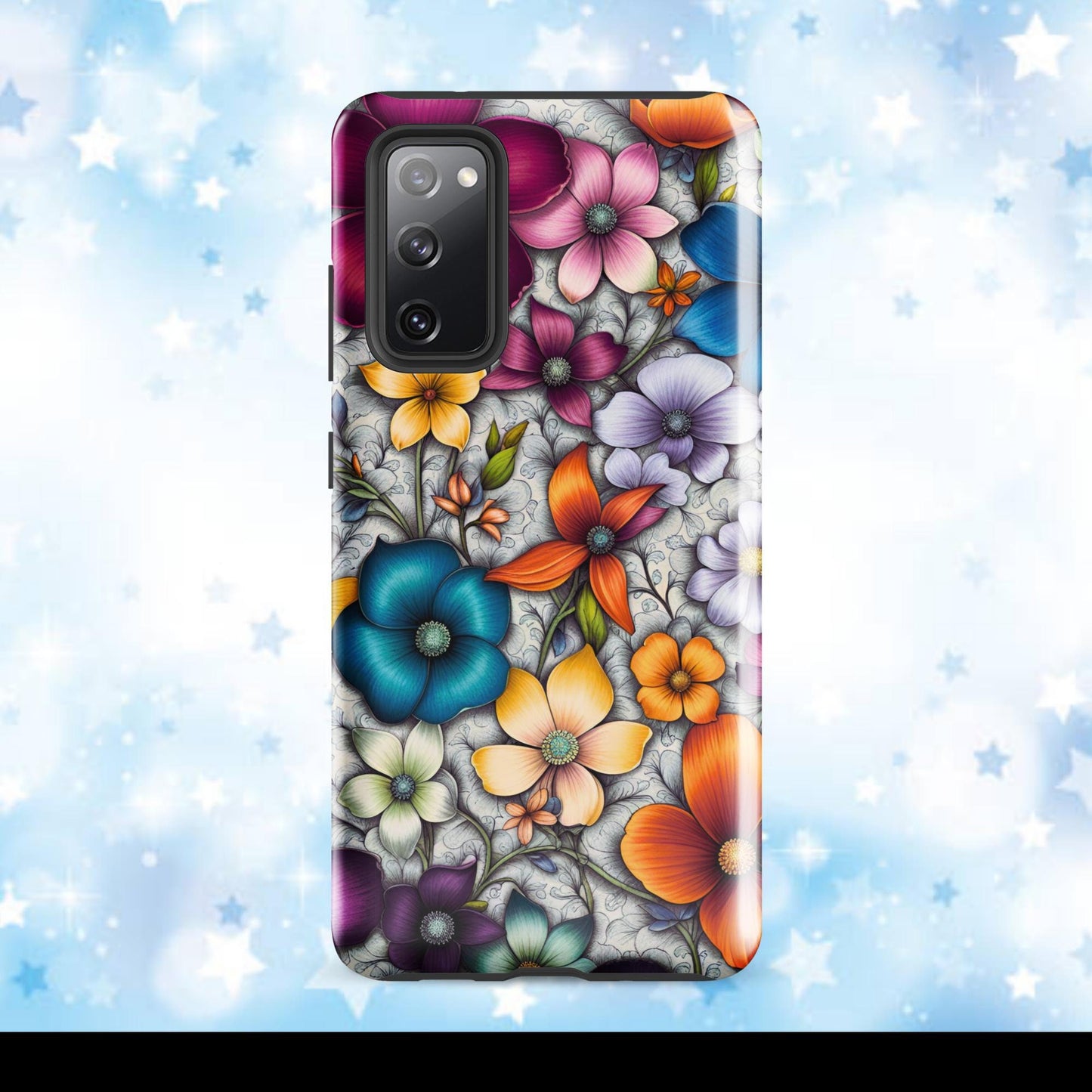 Women&#39;s cell phone case, Flower phone case, Girls phone case, halloween case, Tough case for Samsung®
