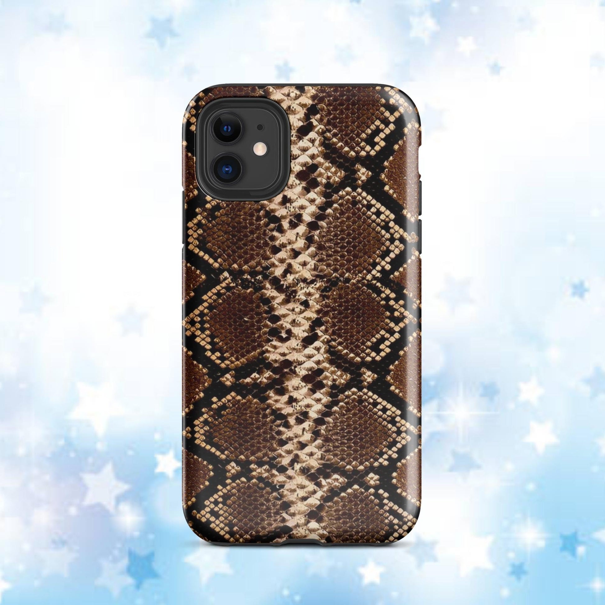 Tough Case for iPhone®, fall phone case, snakeskin phone case, iphone 15, phone case, womens phone case