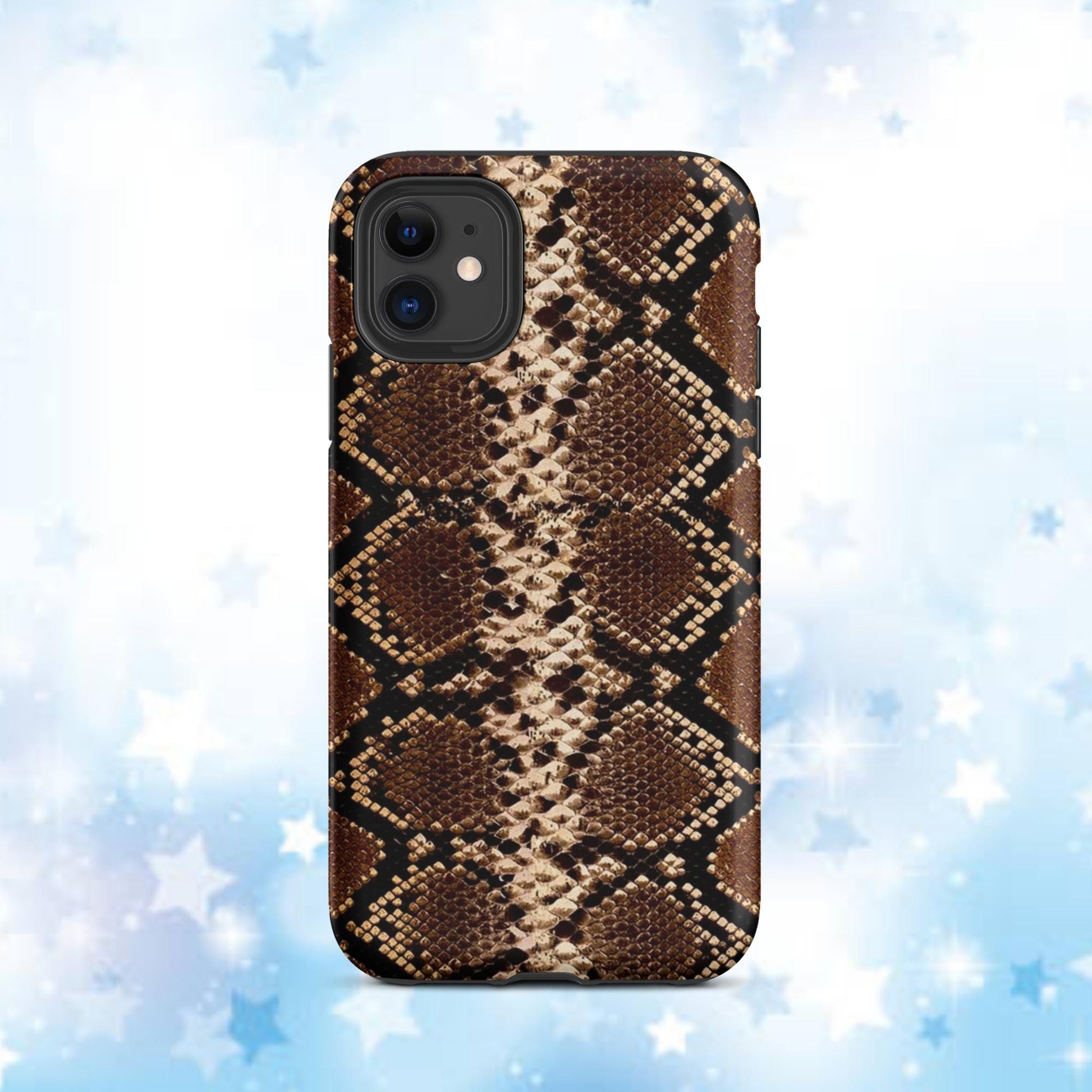 Tough Case for iPhone®, fall phone case, snakeskin phone case, iphone 15, phone case, womens phone case