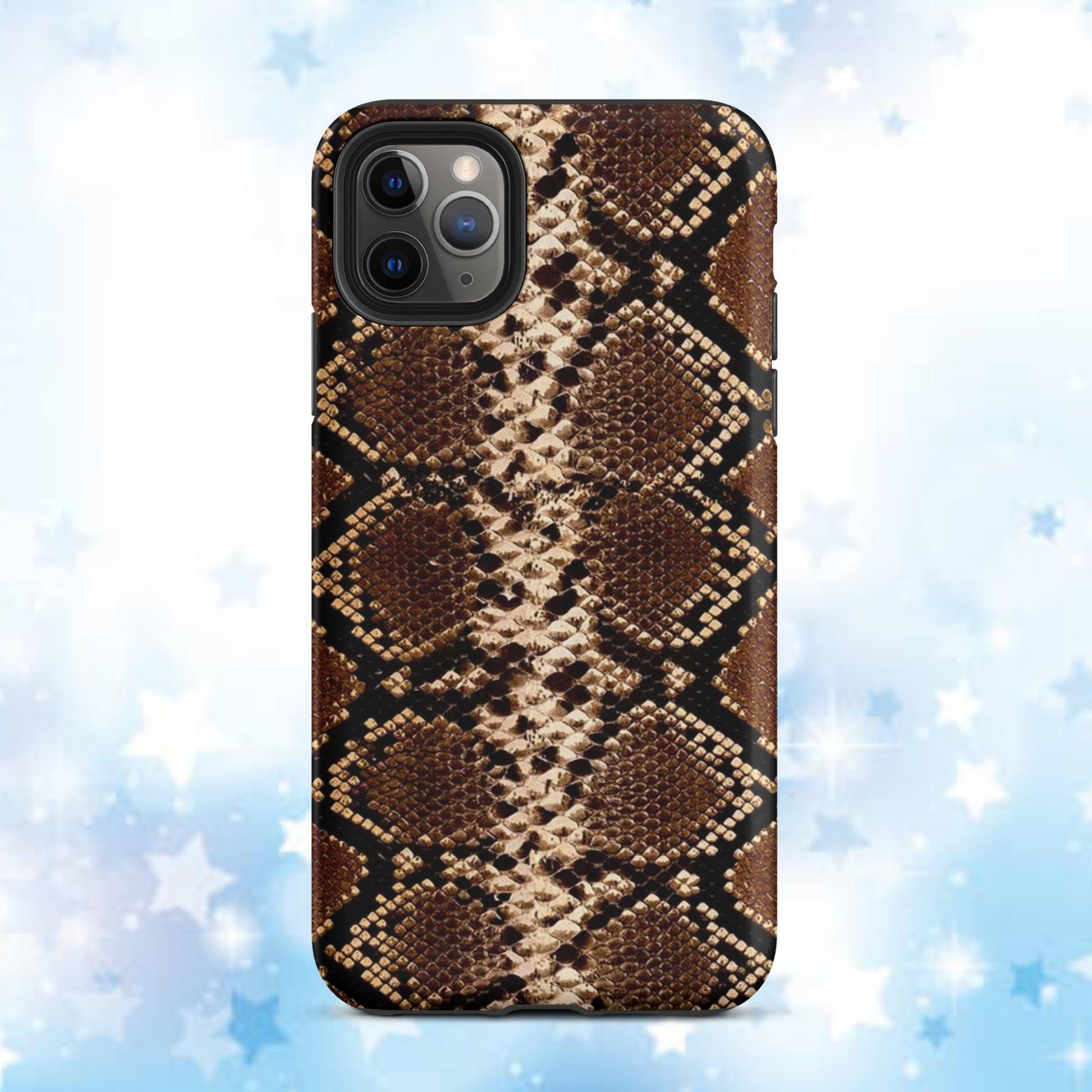 Tough Case for iPhone®, fall phone case, snakeskin phone case, iphone 15, phone case, womens phone case