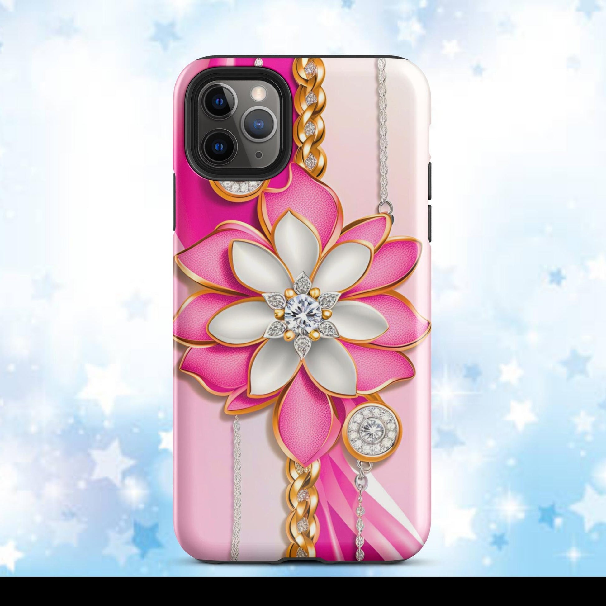 Tough Case for iPhone®, pink iphone case, barbie, iphone 15, gift for her, girls cell phone casem pink cell phone case, flower case