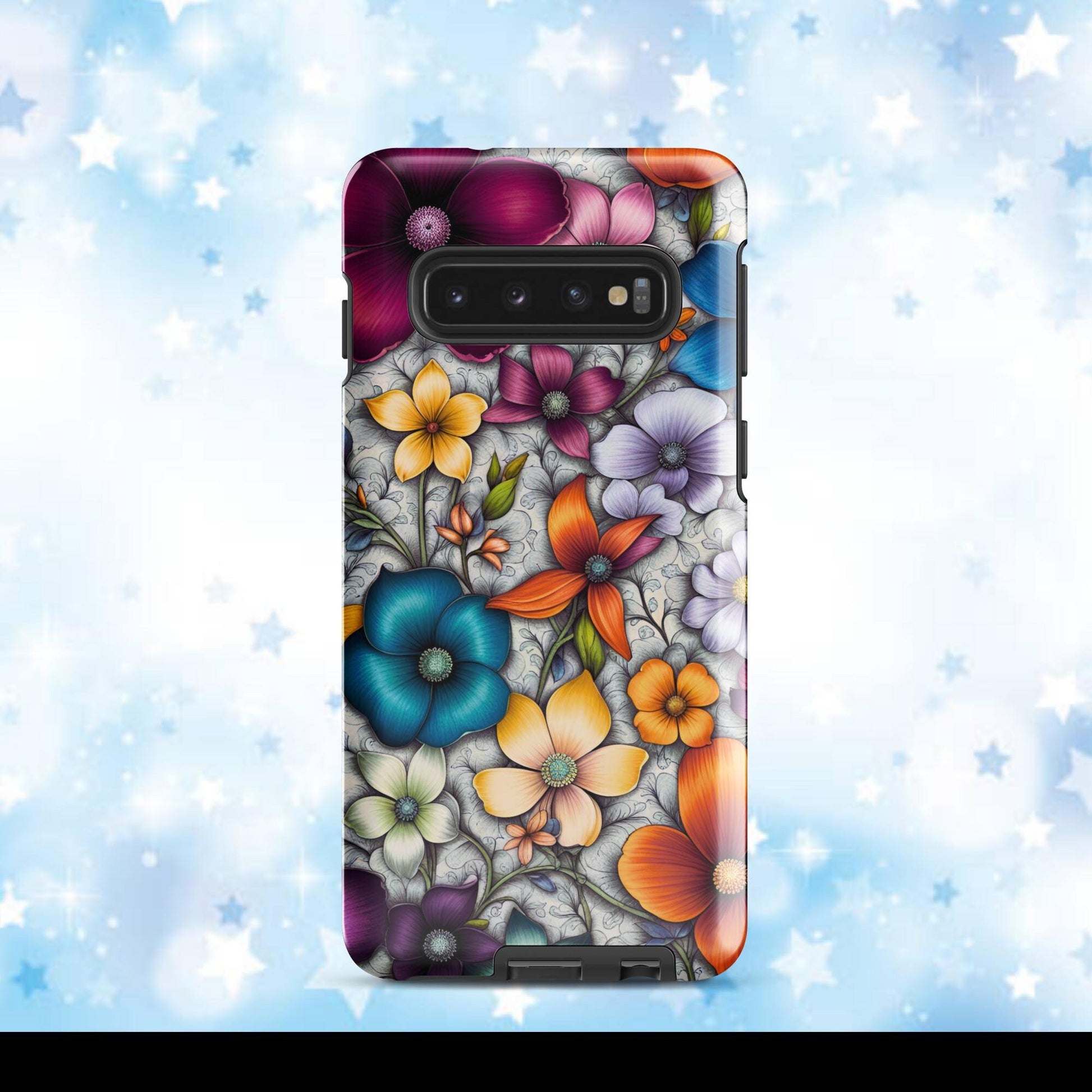 Women&#39;s cell phone case, Flower phone case, Girls phone case, halloween case, Tough case for Samsung®
