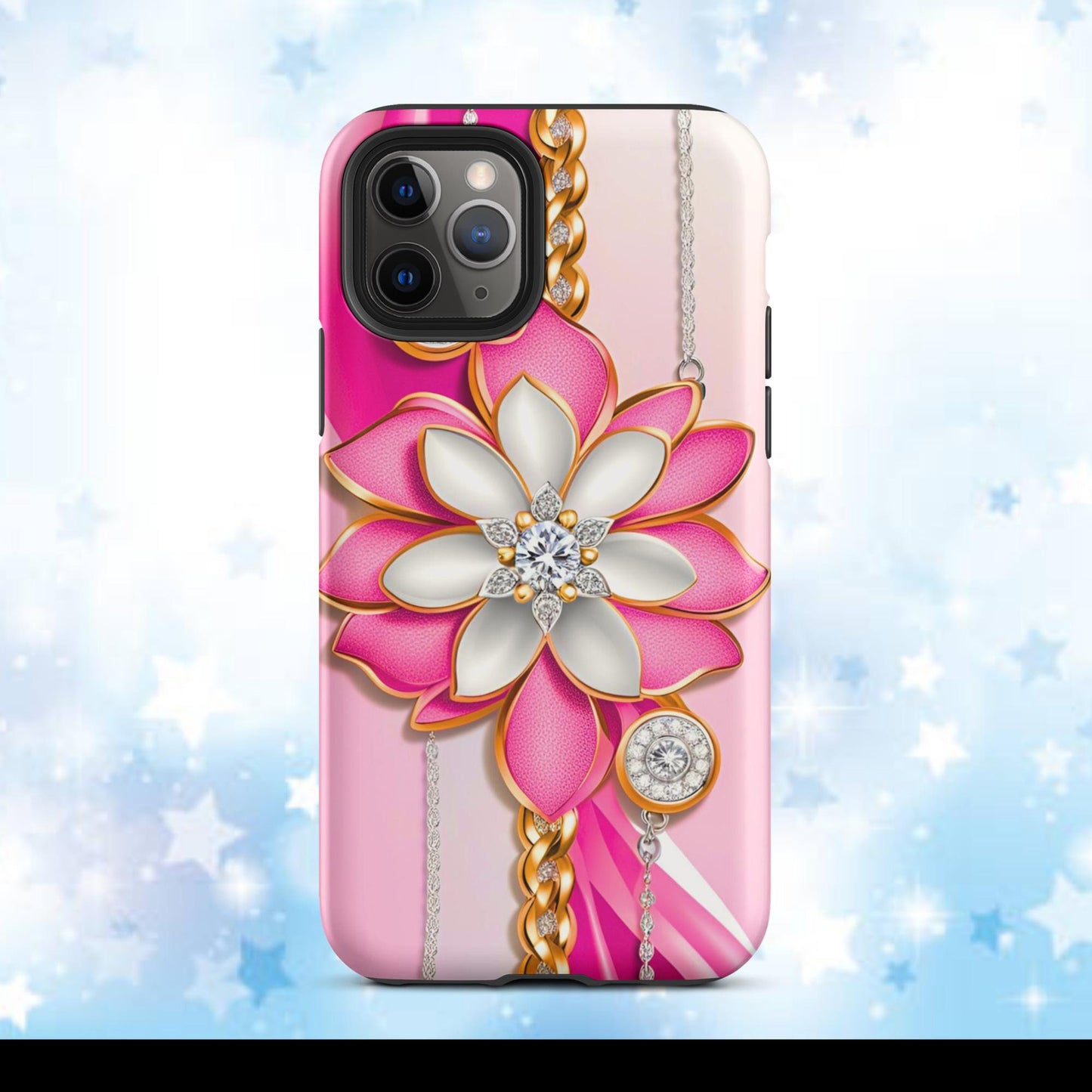 Tough Case for iPhone®, pink iphone case, barbie, iphone 15, gift for her, girls cell phone casem pink cell phone case, flower case