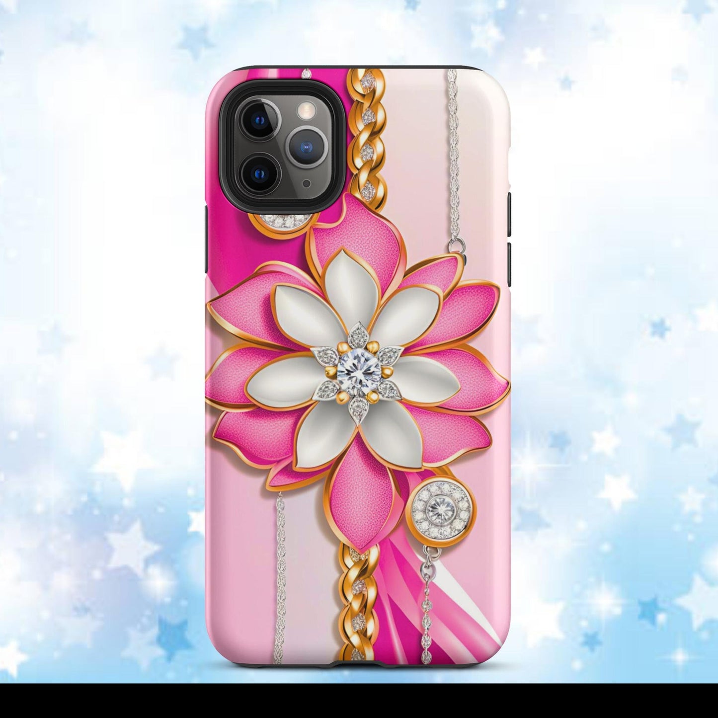 Tough Case for iPhone®, pink iphone case, barbie, iphone 15, gift for her, girls cell phone casem pink cell phone case, flower case