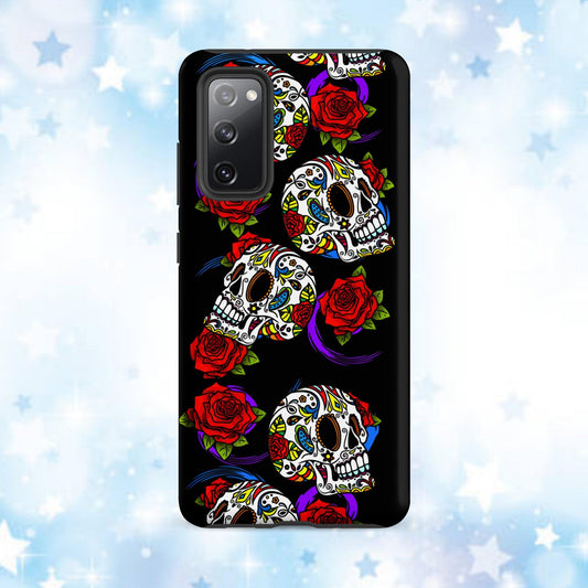 Tough case for Samsung®, Samsung cell phone case for her, Cell phone case for her, Halloween phone case, skeleton phone case, skull phone