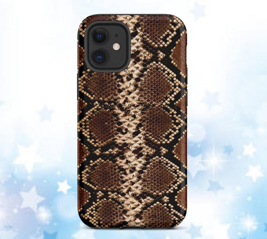 Tough Case for iPhone®, fall phone case, snakeskin phone case, iphone 15, phone case, womens phone case