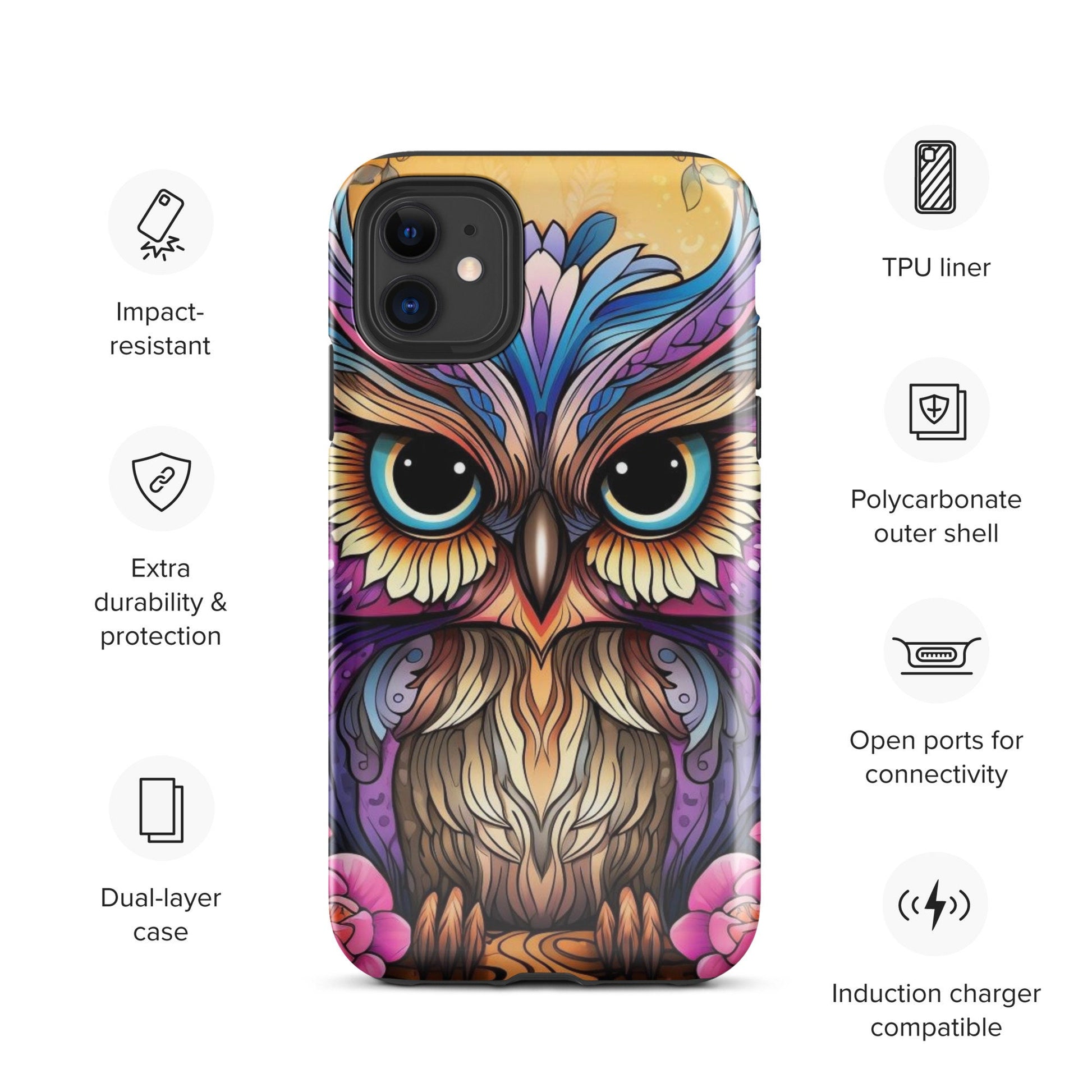 Owl phone case, Animal phone case, popular phone case, trending phone case, iphone 15, cute phone case,Tough Case for iPhone®