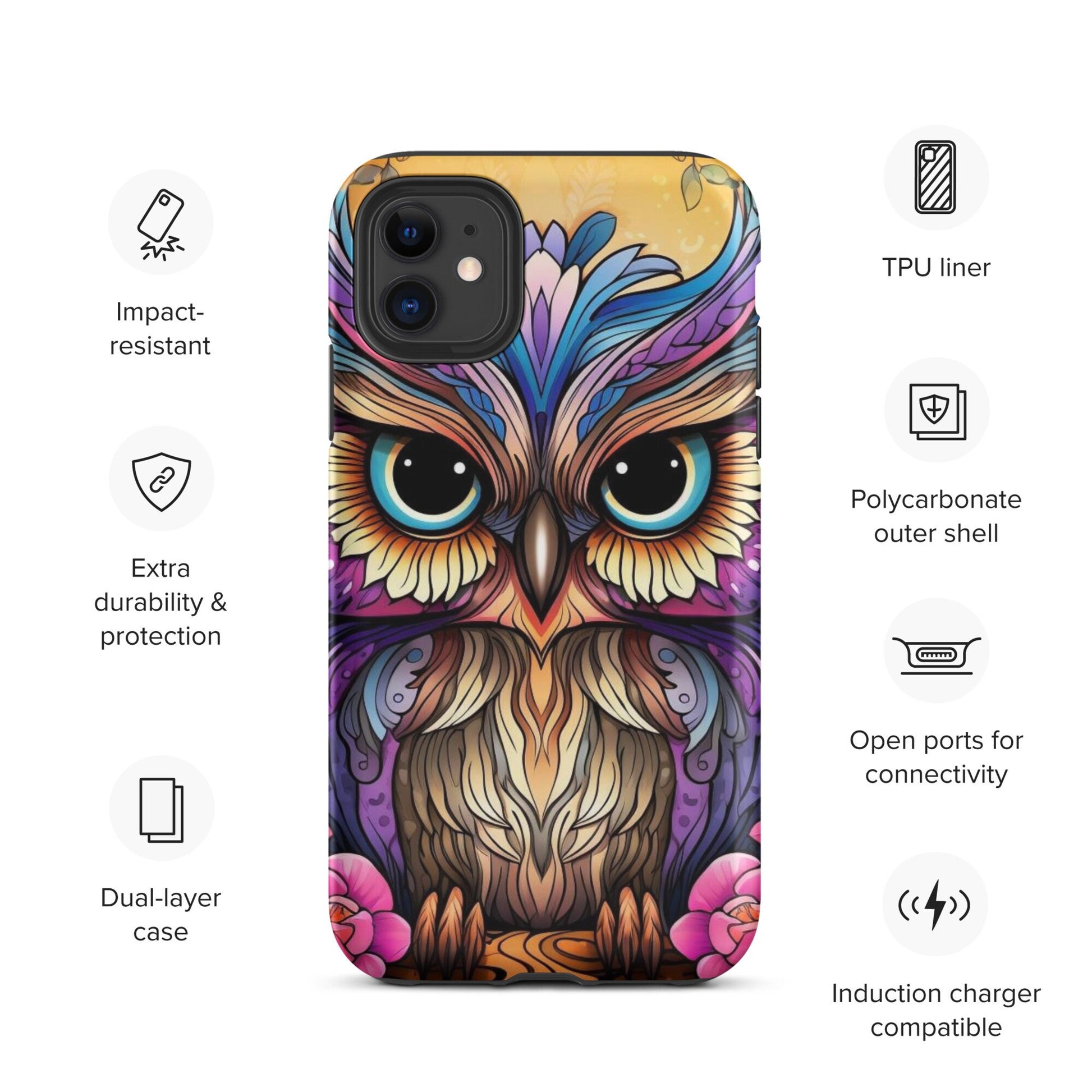Owl phone case, Animal phone case, popular phone case, trending phone case, iphone 15, cute phone case,Tough Case for iPhone®