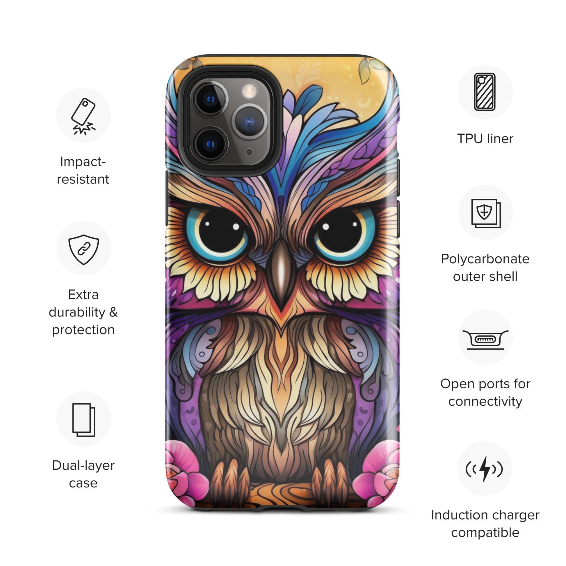 Owl phone case, Animal phone case, popular phone case, trending phone case, iphone 15, cute phone case,Tough Case for iPhone®