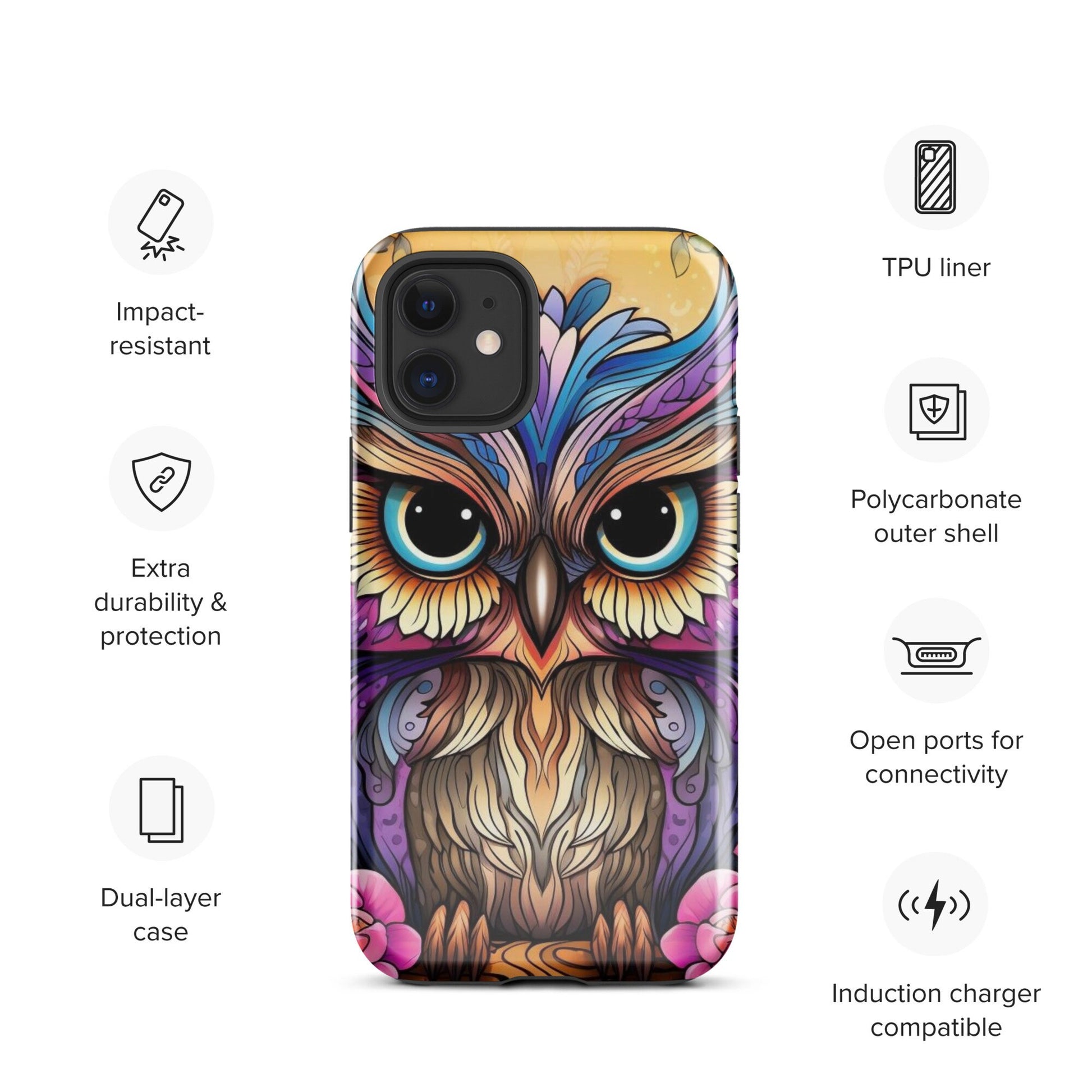 Owl phone case, Animal phone case, popular phone case, trending phone case, iphone 15, cute phone case,Tough Case for iPhone®