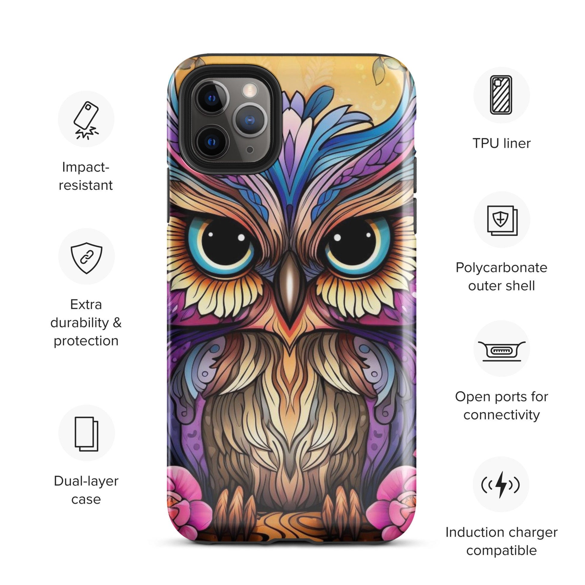 Owl phone case, Animal phone case, popular phone case, trending phone case, iphone 15, cute phone case,Tough Case for iPhone®