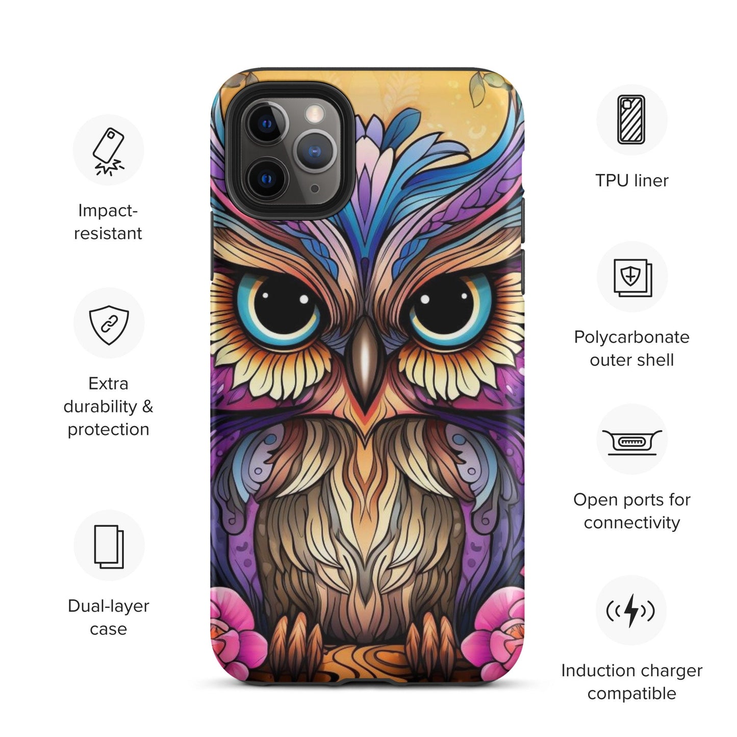 Owl phone case, Animal phone case, popular phone case, trending phone case, iphone 15, cute phone case,Tough Case for iPhone®