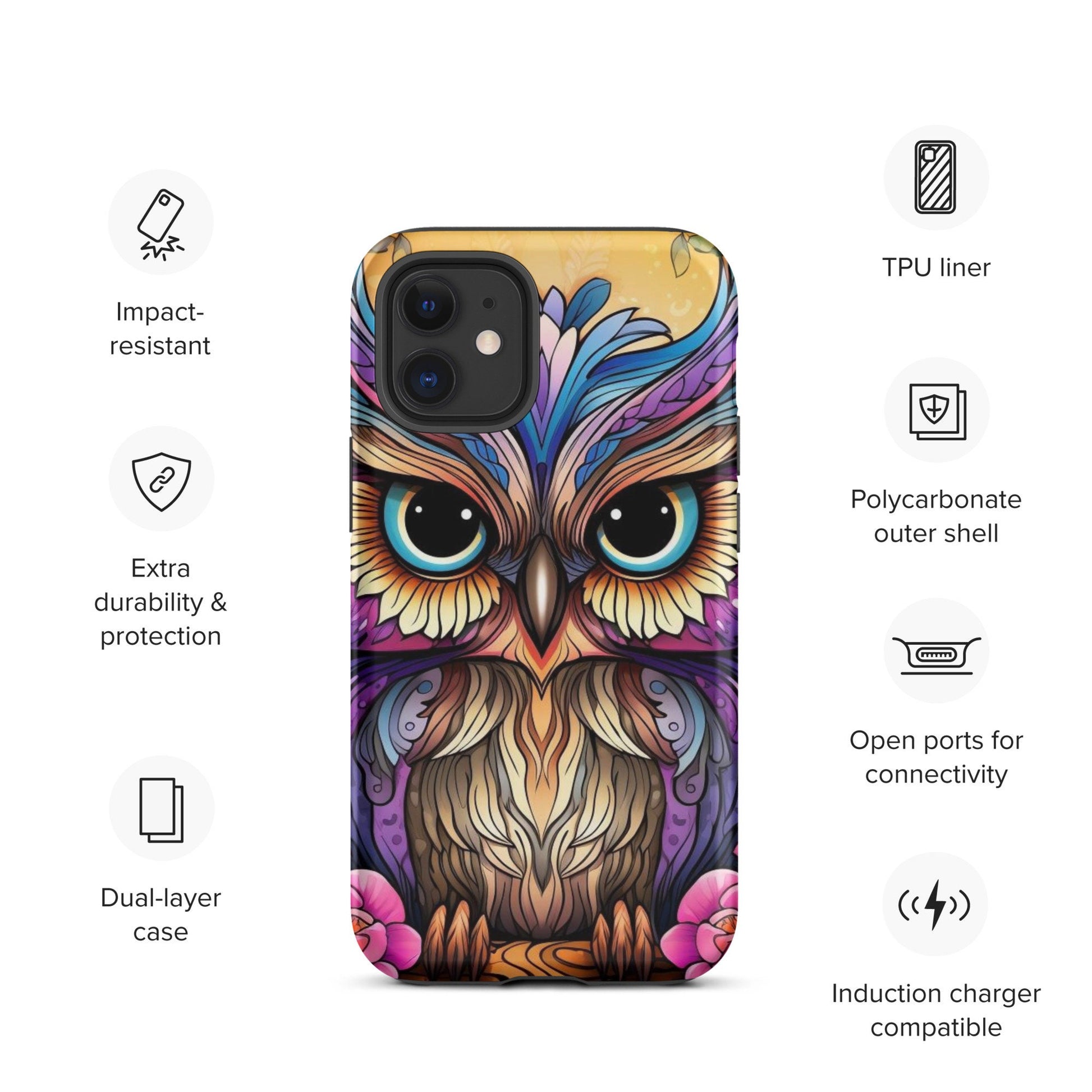 Owl phone case, Animal phone case, popular phone case, trending phone case, iphone 15, cute phone case,Tough Case for iPhone®