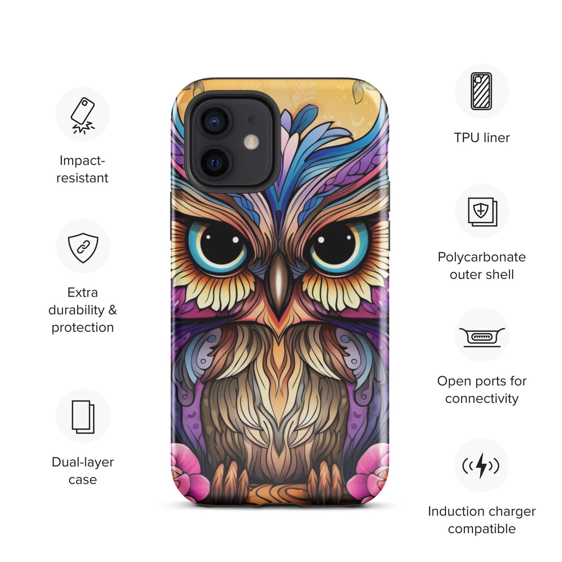 Owl phone case, Animal phone case, popular phone case, trending phone case, iphone 15, cute phone case,Tough Case for iPhone®
