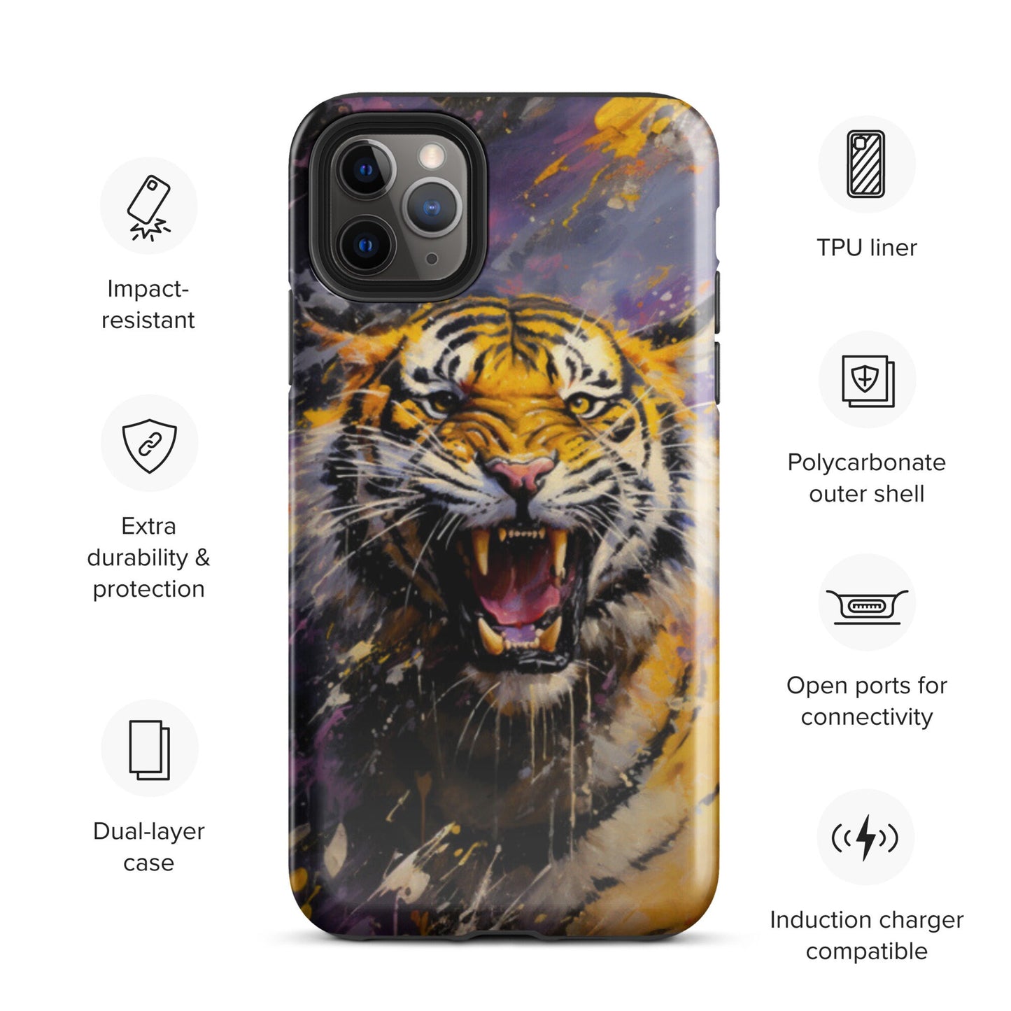 Tiger Phone case, Louisiana Tough Case for iPhone®
