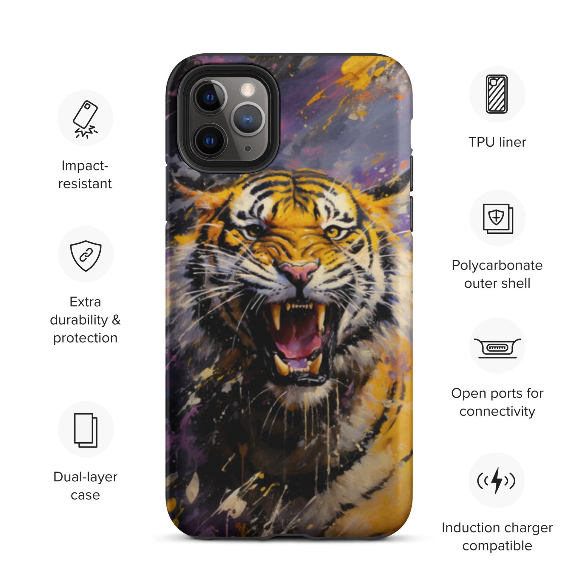 Tiger Phone case, Louisiana Tough Case for iPhone®
