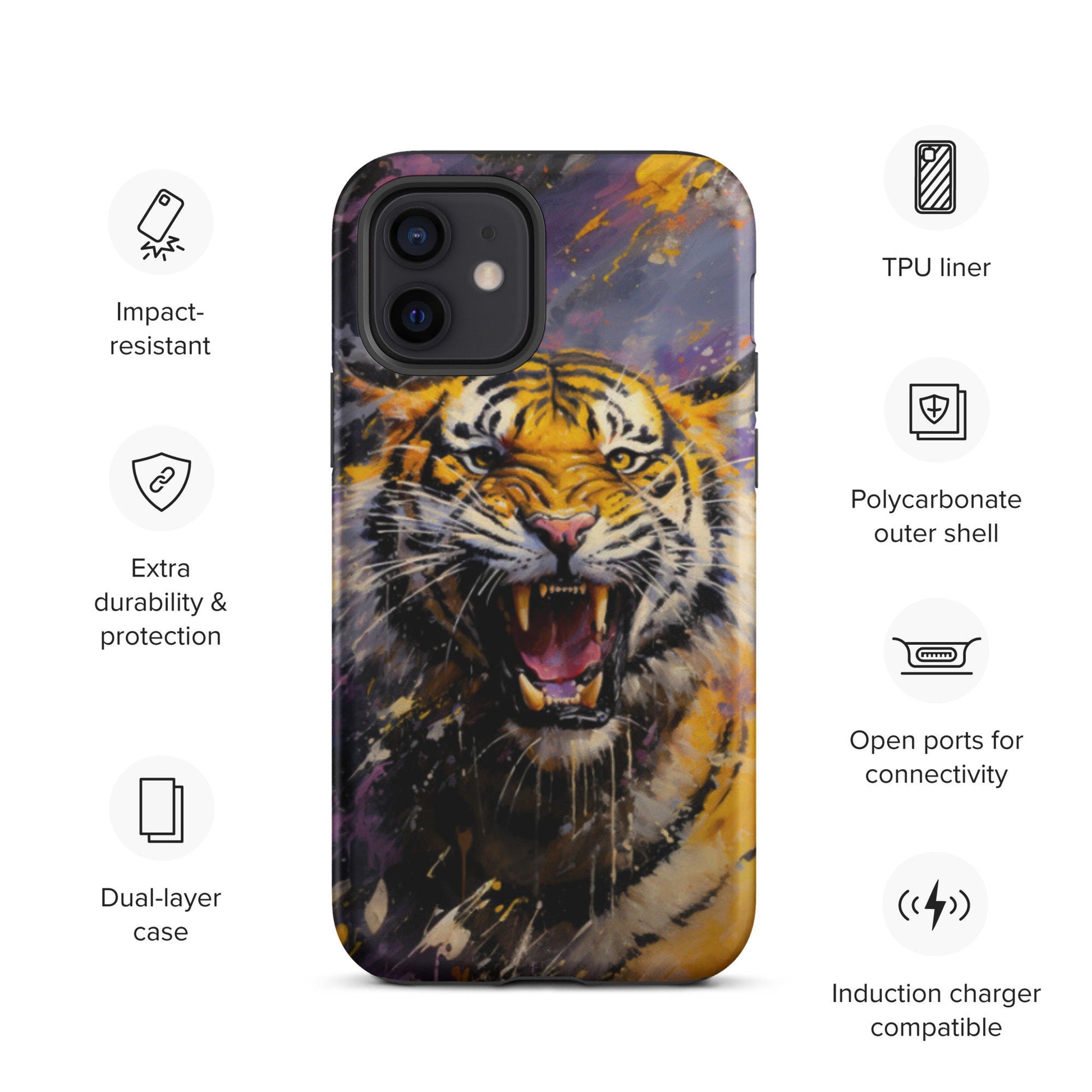 Tiger Phone case, Louisiana Tough Case for iPhone®
