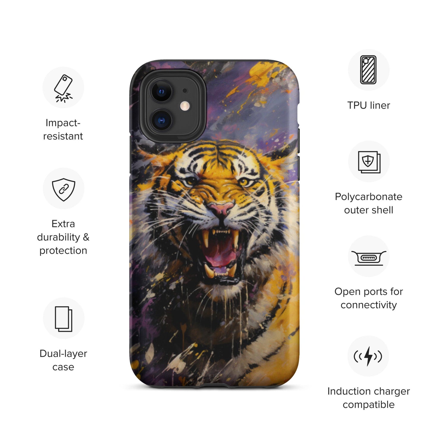 Tiger Phone case, Louisiana Tough Case for iPhone®