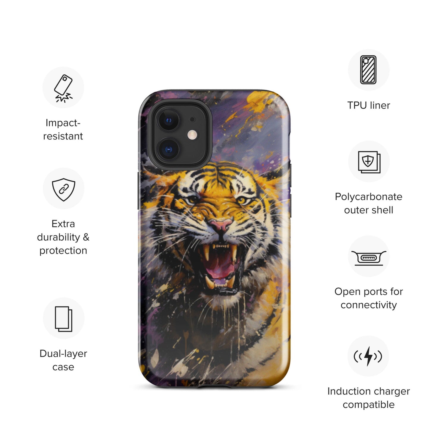 Tiger Phone case, Louisiana Tough Case for iPhone®