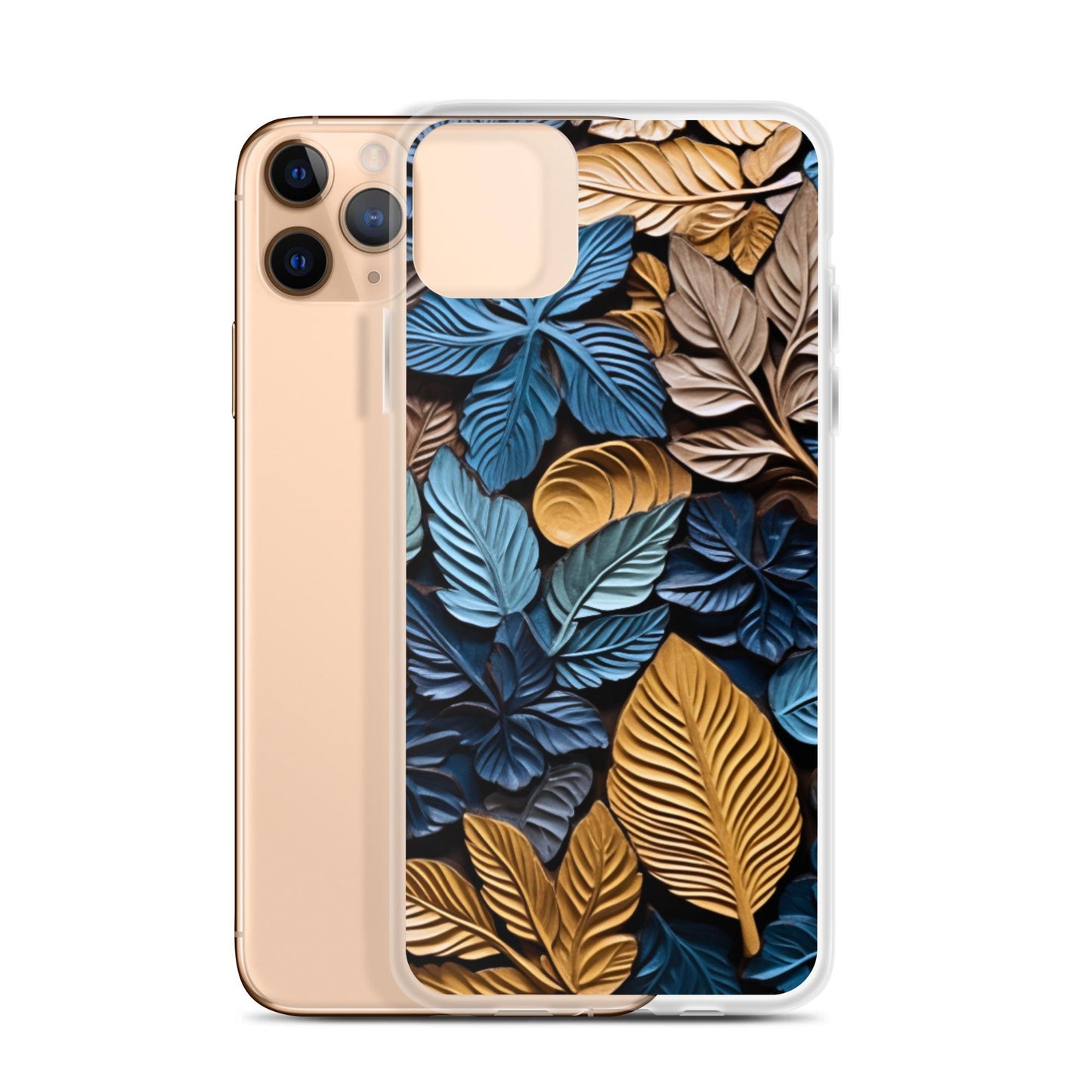 Clear Case for iPhone®, pop art, fall phone, leaves, cool phone, trending phone, leaf phone case