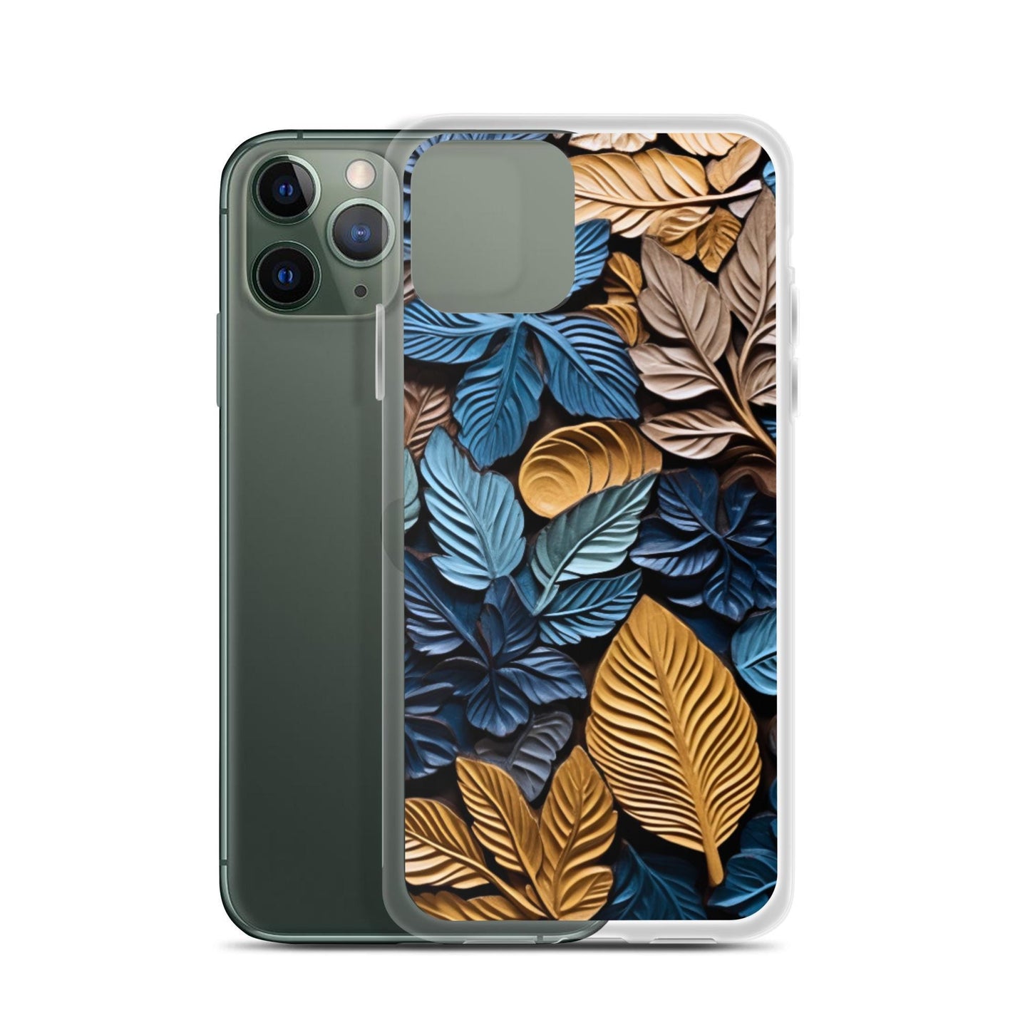 Clear Case for iPhone®, pop art, fall phone, leaves, cool phone, trending phone, leaf phone case