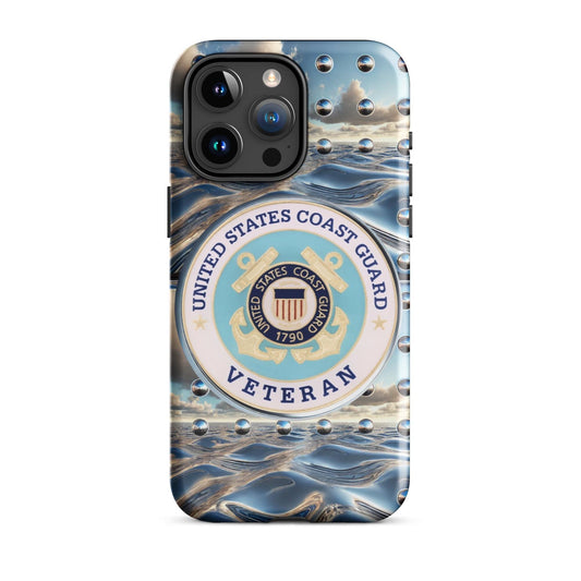 Tough Case for iPhone®,United States Coast Guard Veteran phone Case, Tough Case for iPhone®, anutcase, Military phone case, Veteran phone
