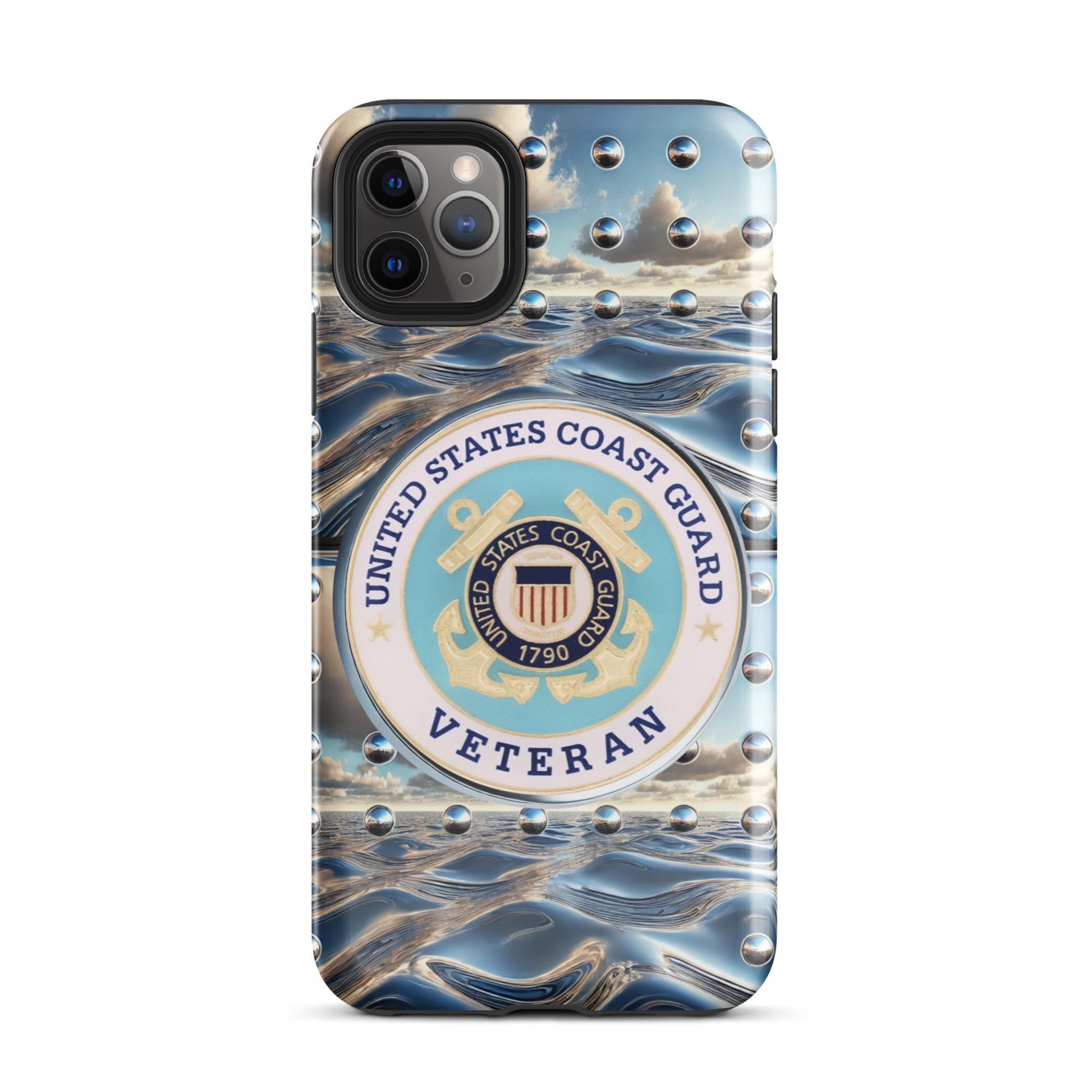 Tough Case for iPhone®,United States Coast Guard Veteran phone Case, Tough Case for iPhone®, anutcase, Military phone case, Veteran phone